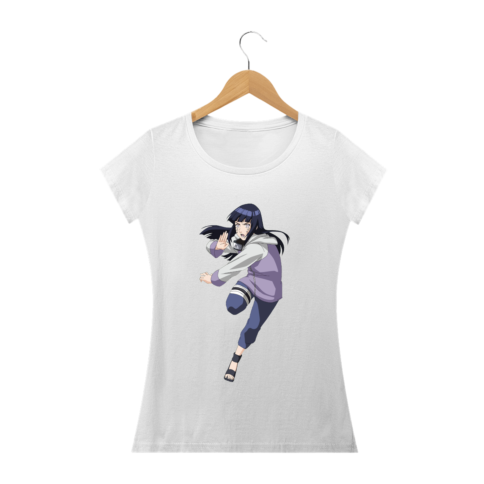 Nome do produto: Camiseta Feminina - Naruto Hinata