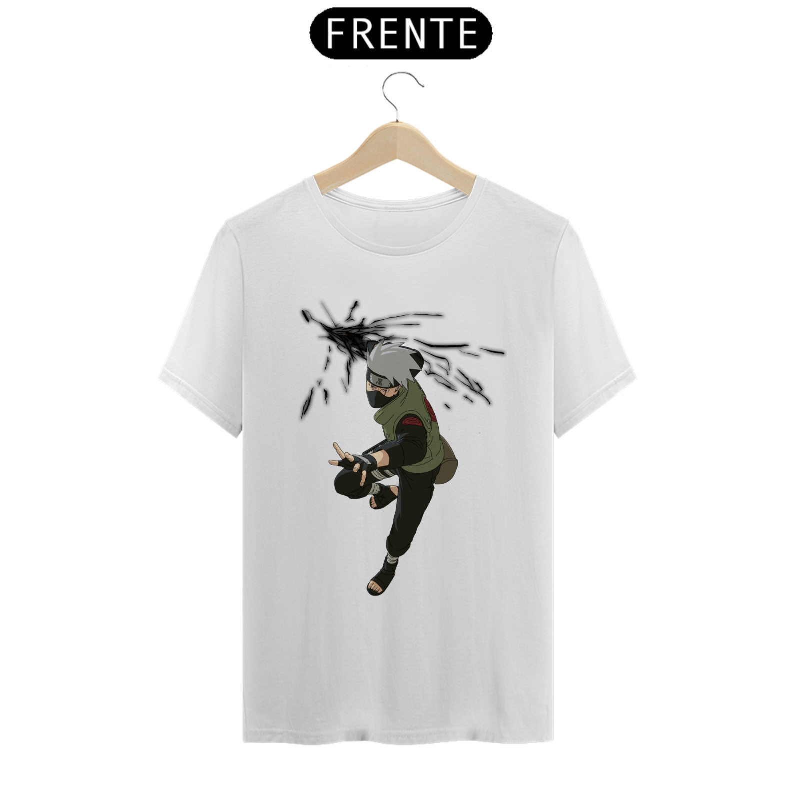 Nome do produto: Camiseta Masculina - Naruto (Kakashi Hatake)