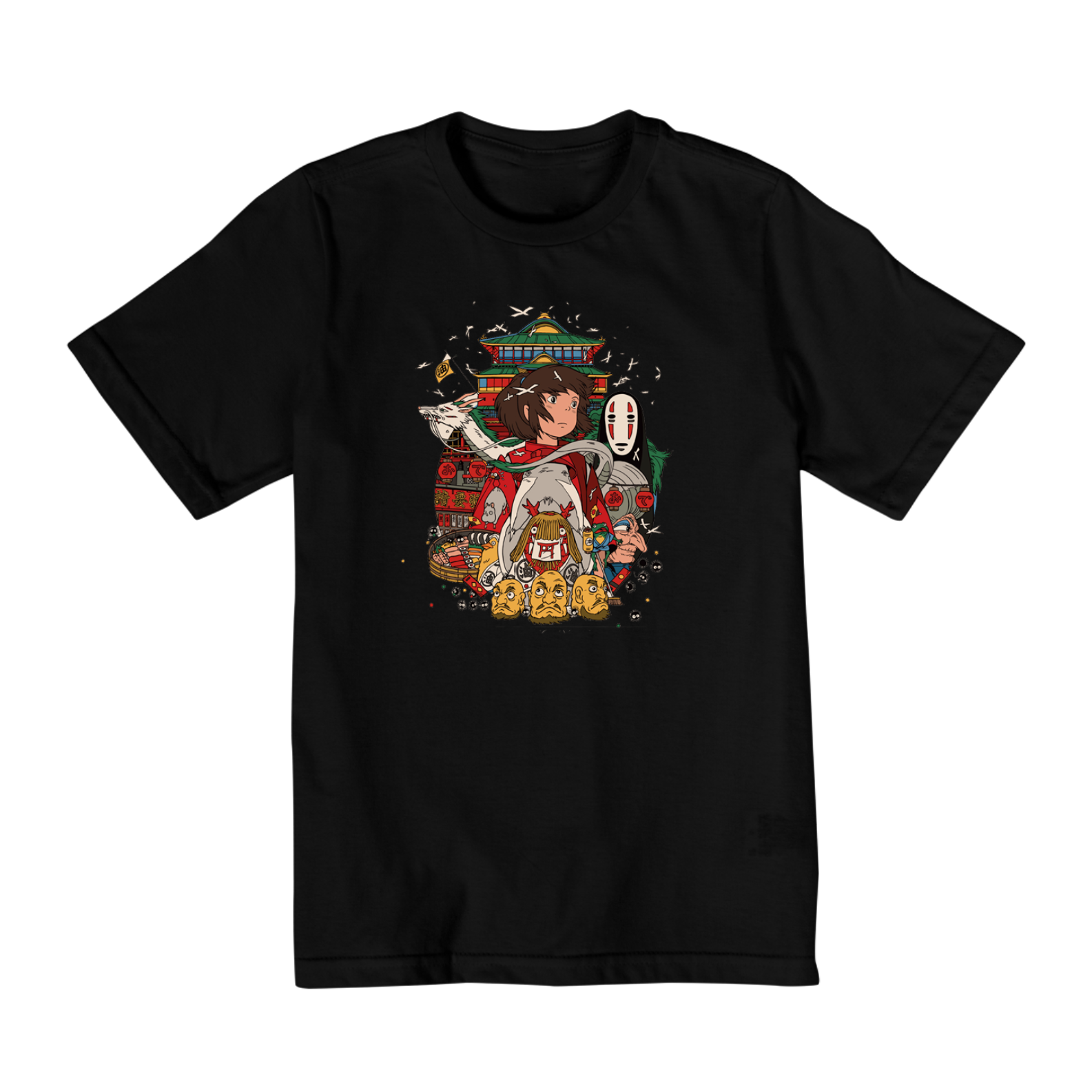 Nome do produto: Camiseta Infantil (10 a 14 anos) - A Viagem de Chihiro (Spirited Away) 