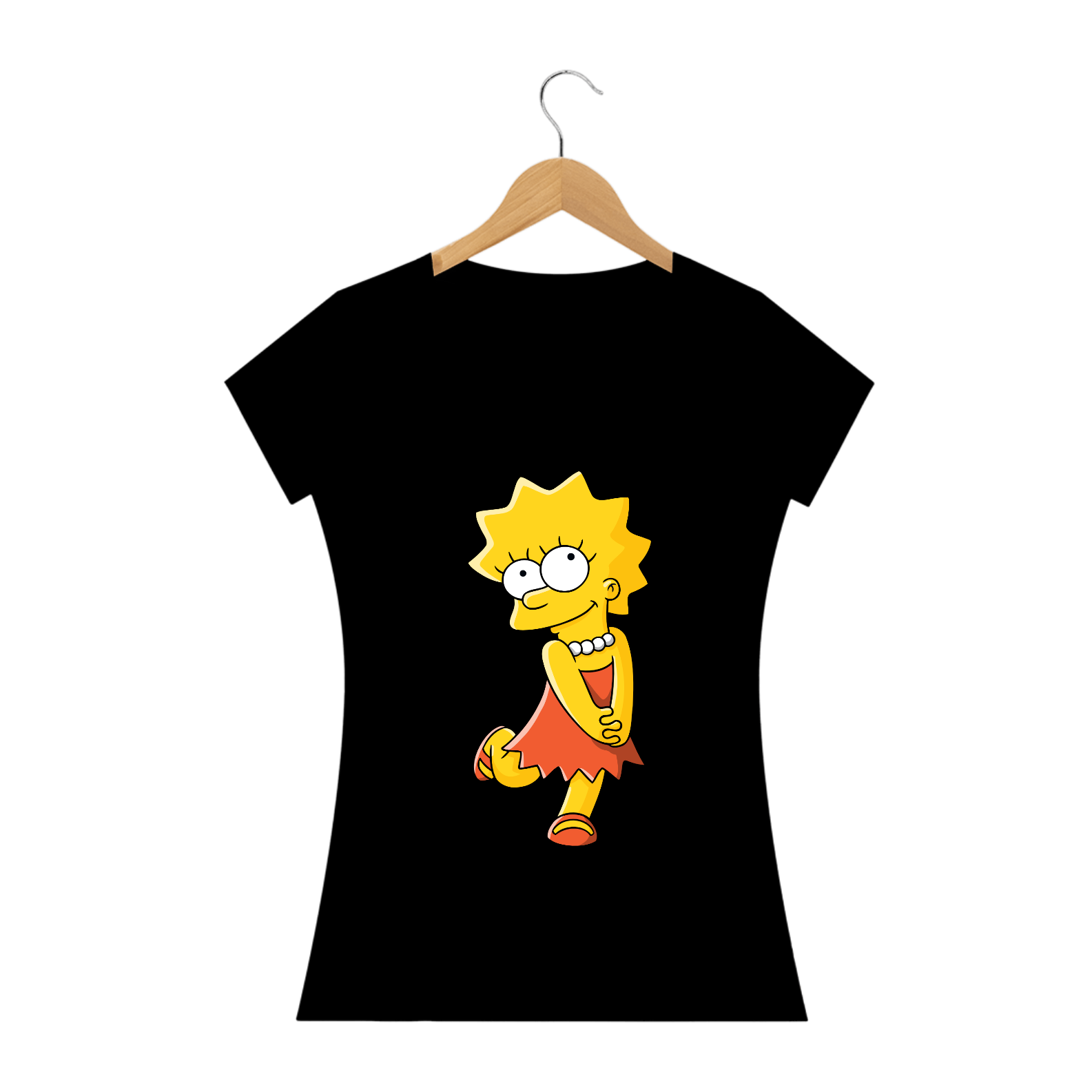 Nome do produto: Camiseta Feminina - Lisa Simpson