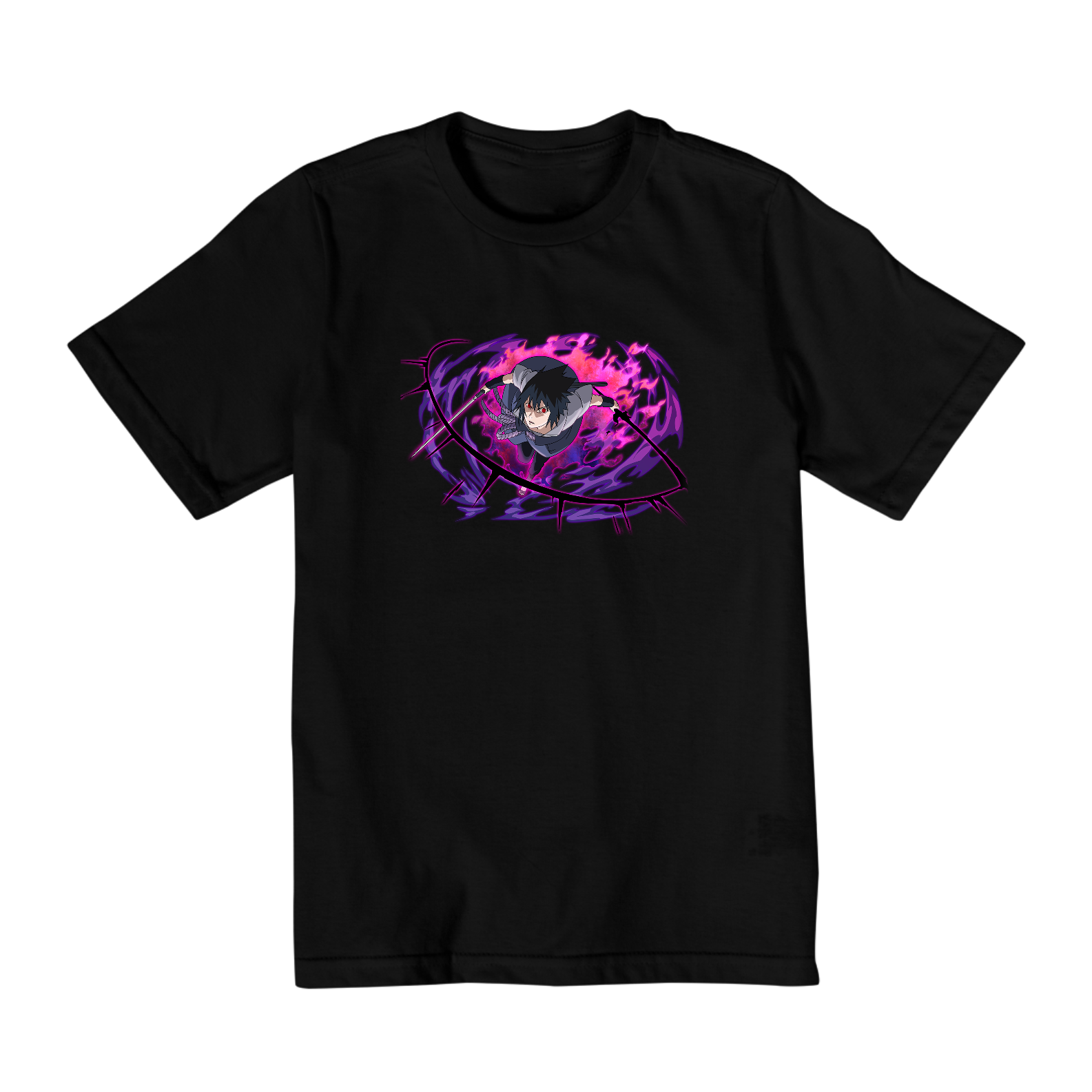 Nome do produto: Camiseta Infantil (10 a 14 anos) - Naruto (Sasuke)