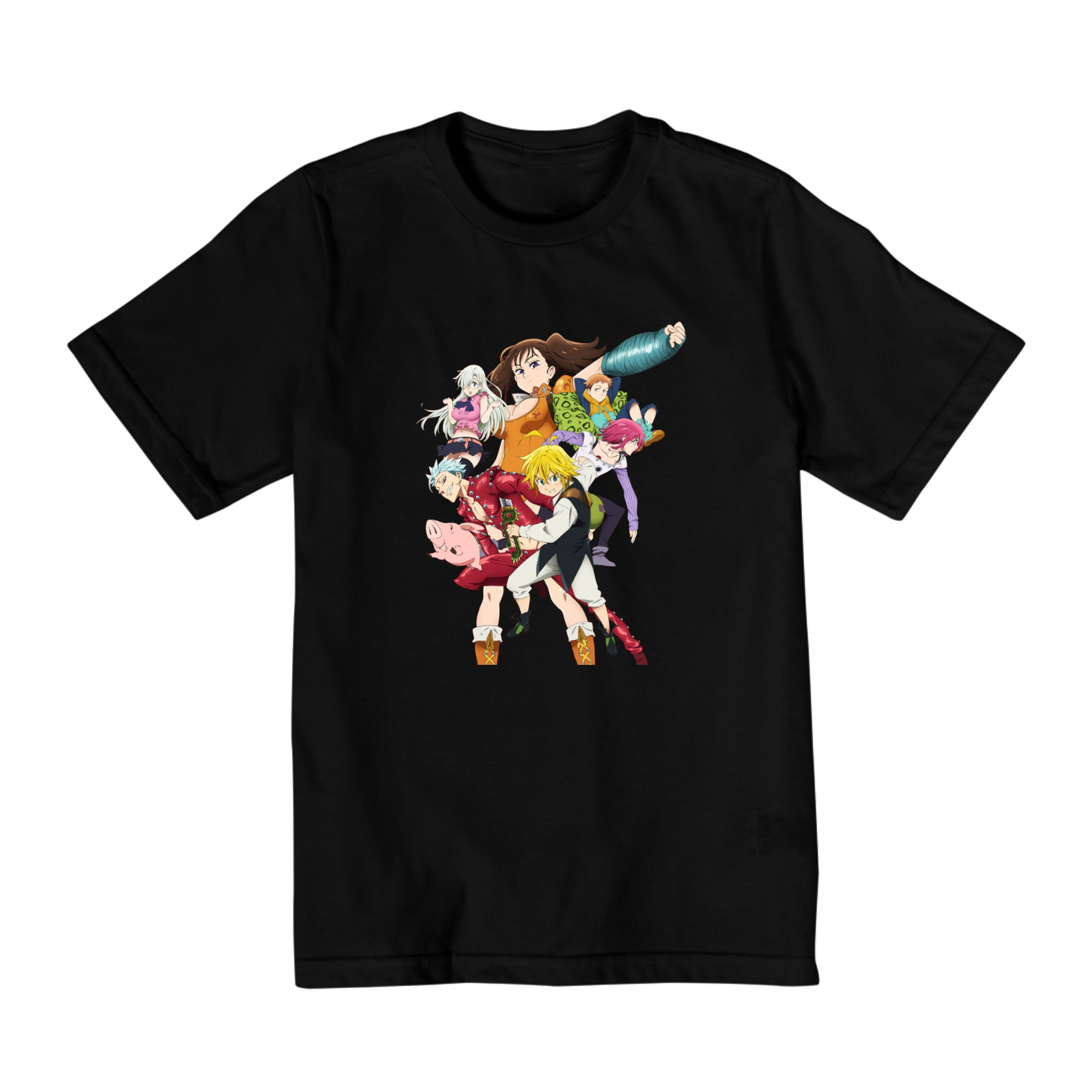 Nome do produto: Camiseta Infantil (10 a 14 anos) -  Nanatsu no Taizai