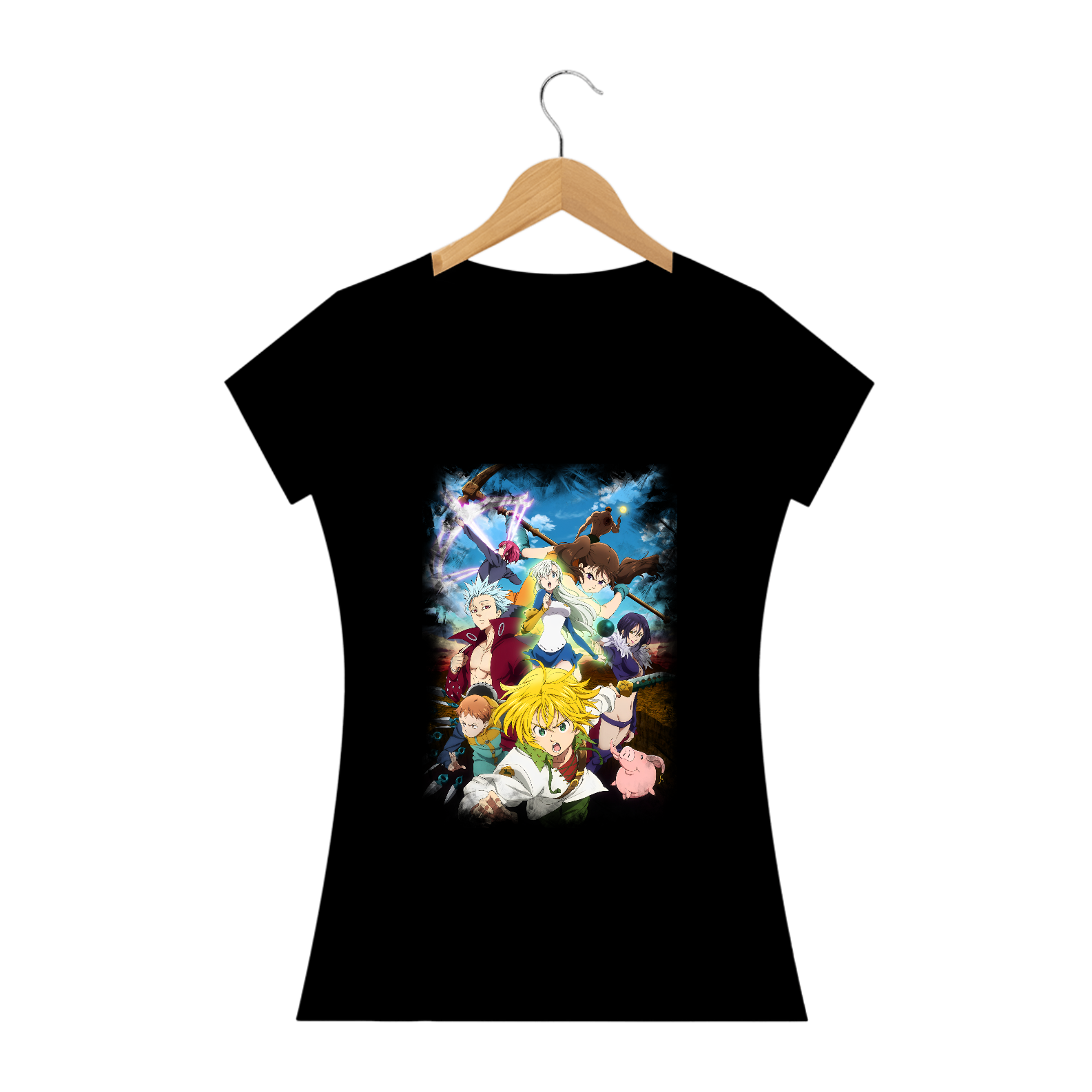 Nome do produto: Camisa Feminina -  Nanatsu no Taizai