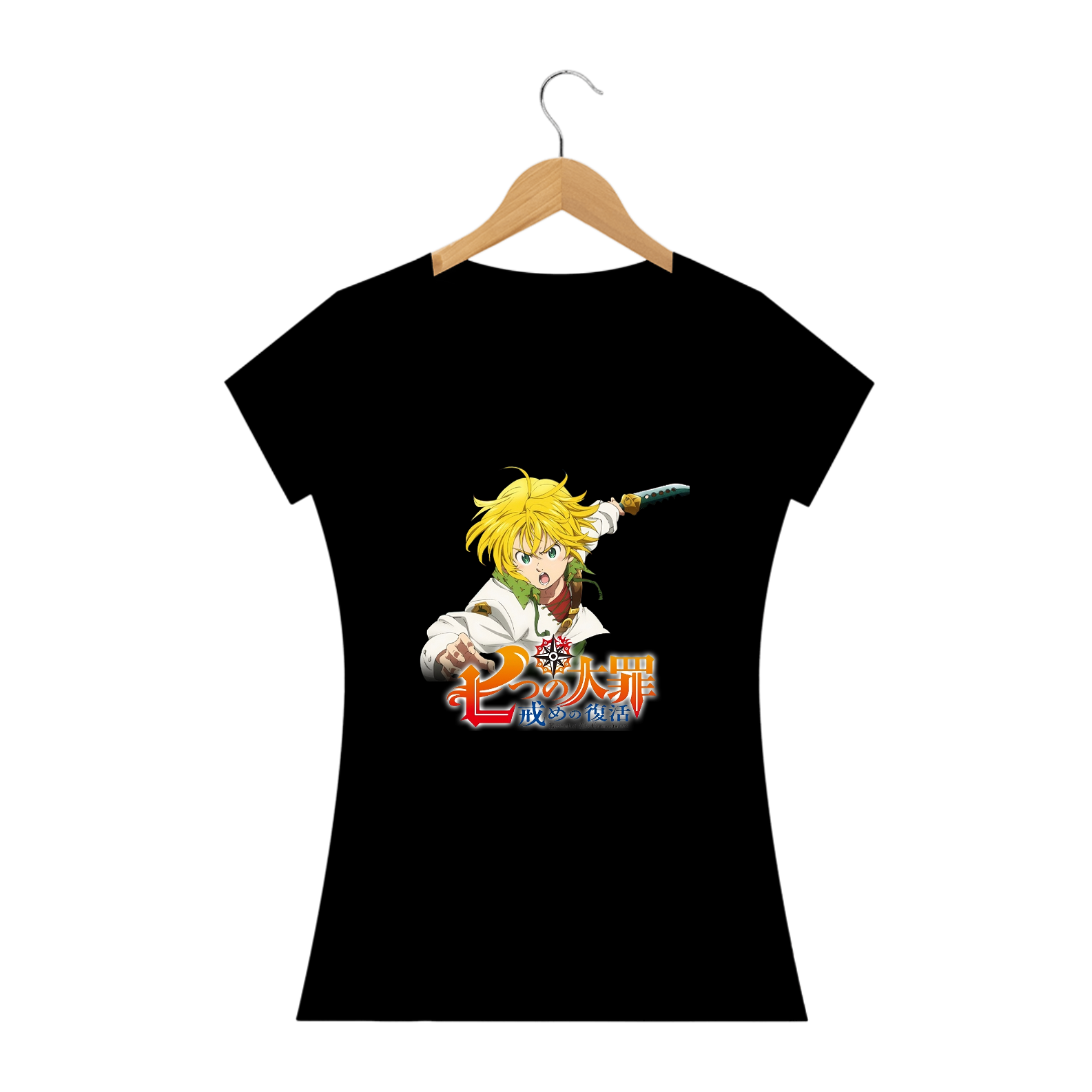 Nome do produto: Camiseta Feminina - Nanatsu no Taizai