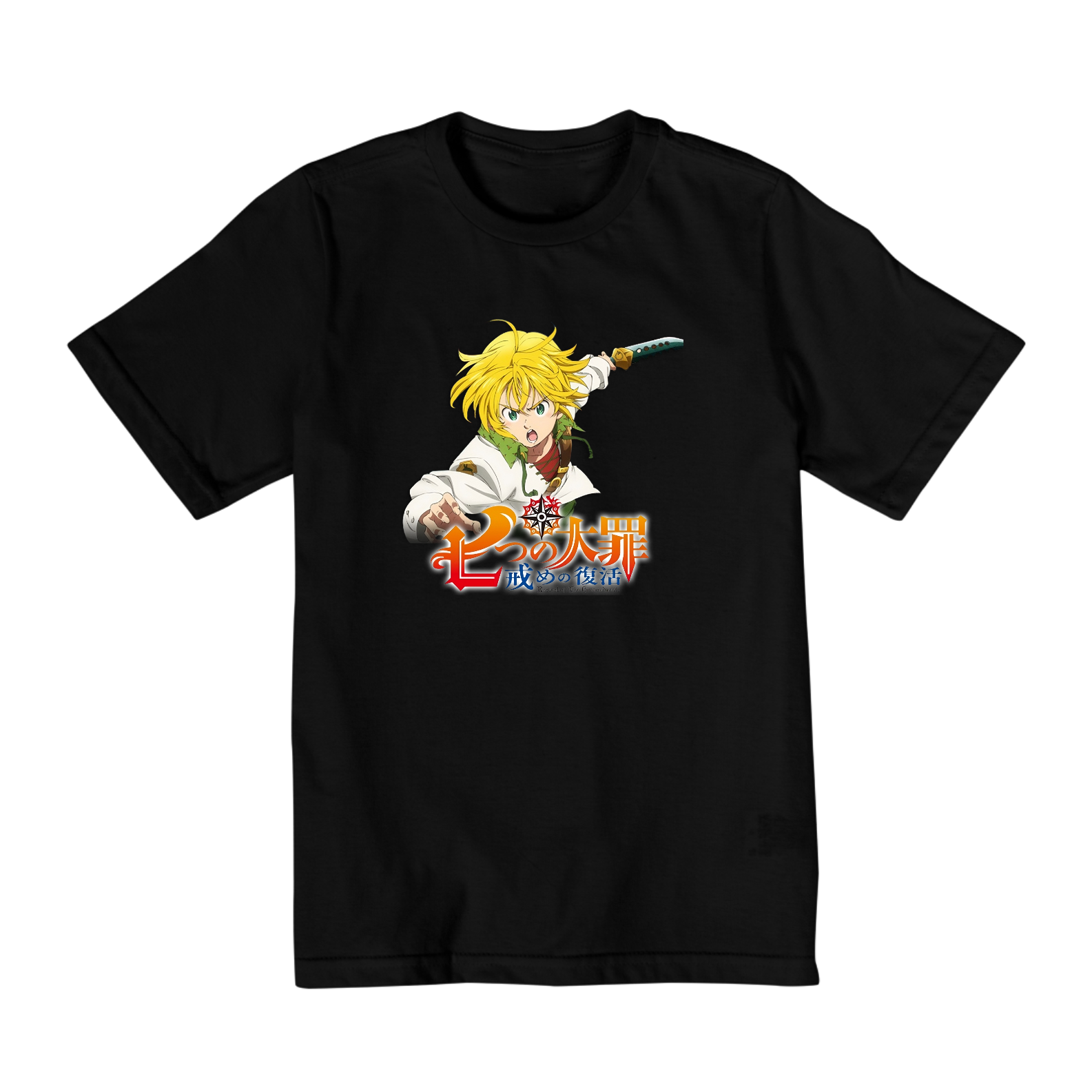 Nome do produto: Camiseta Infantil (10 a 14 anos) -  Nanatsu no Taizai