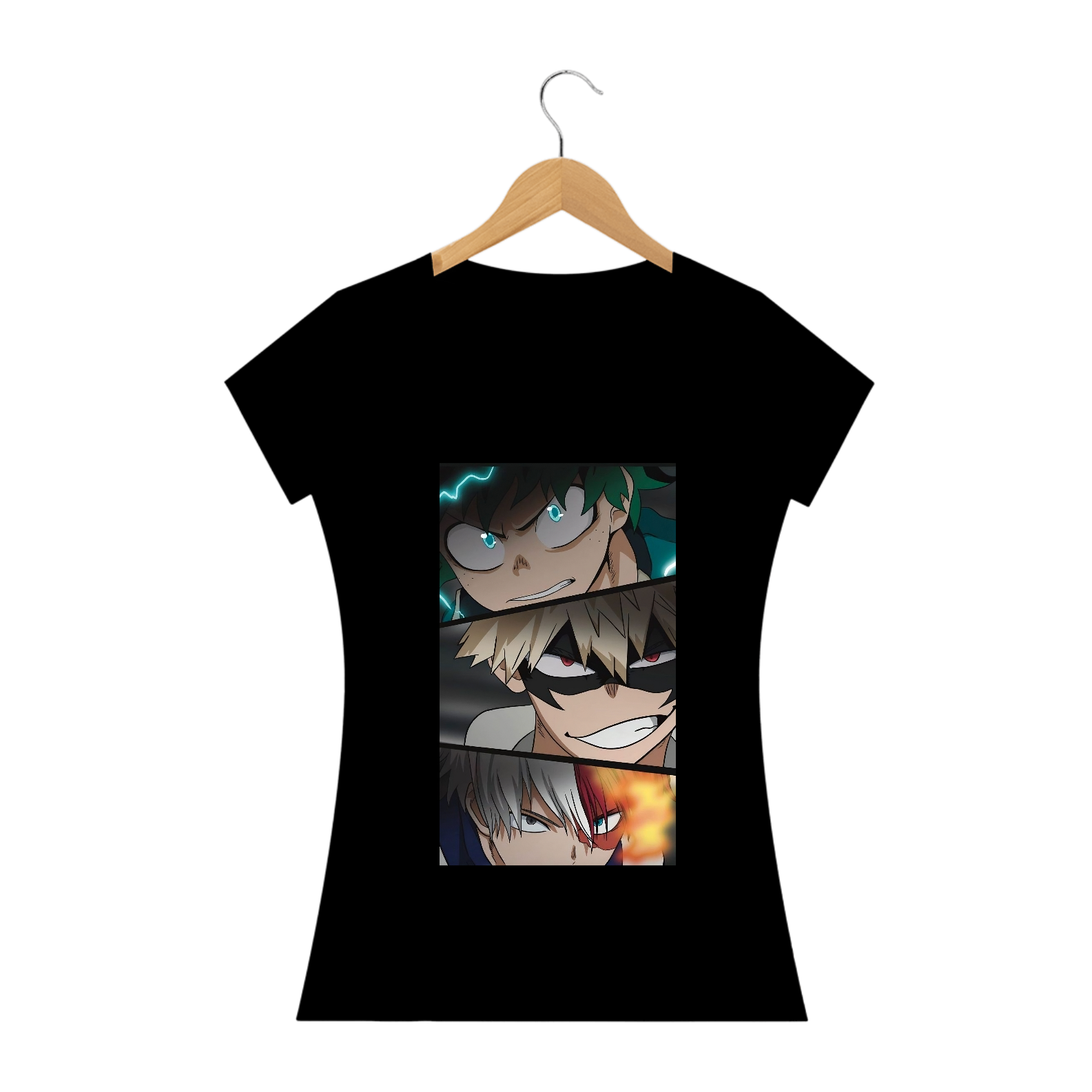 Nome do produto: Camiseta Feminina - My Hero Academia