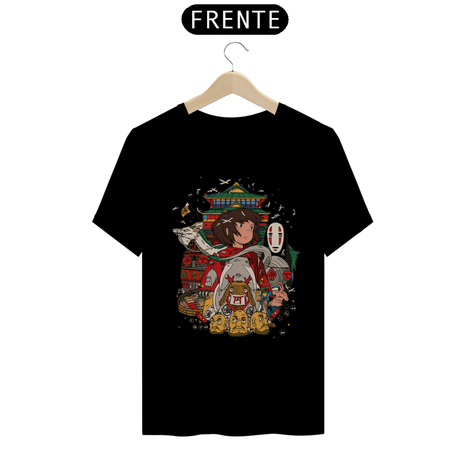 Nome do produto: Camiseta Masculina - A Viagem de Chihiro (Spirited Away)