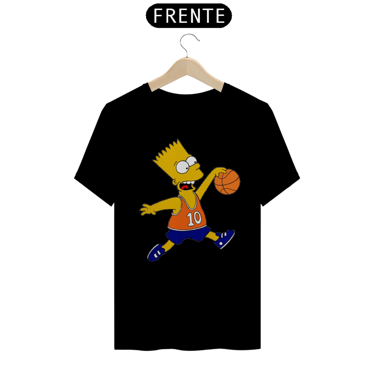 Nome do produto: Camiseta Masculina - Bart Simpson Basketball