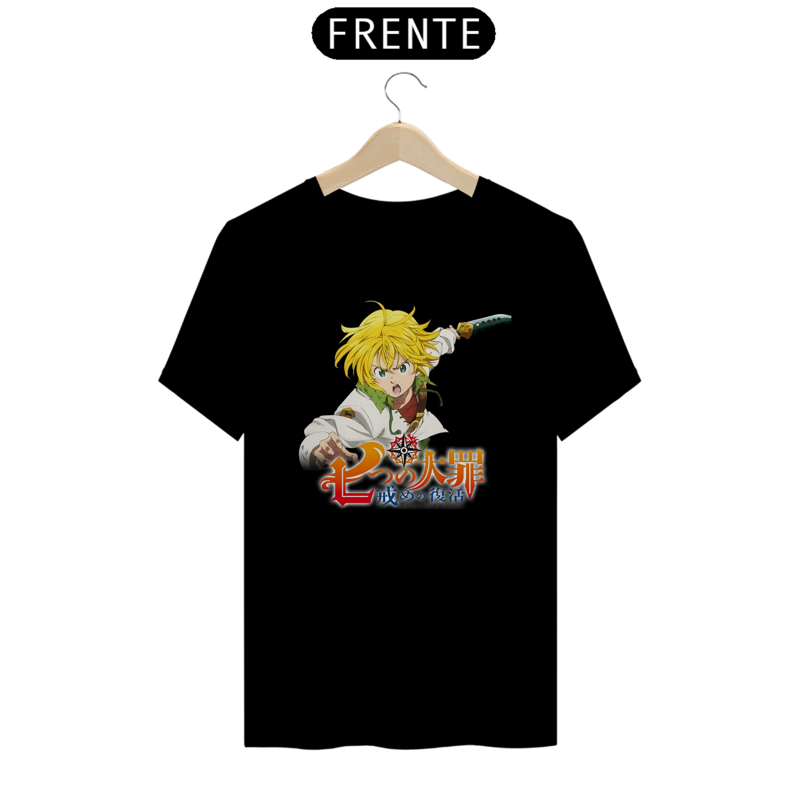 Nome do produto: Camisa Masculina - Nanatsu no Taizai