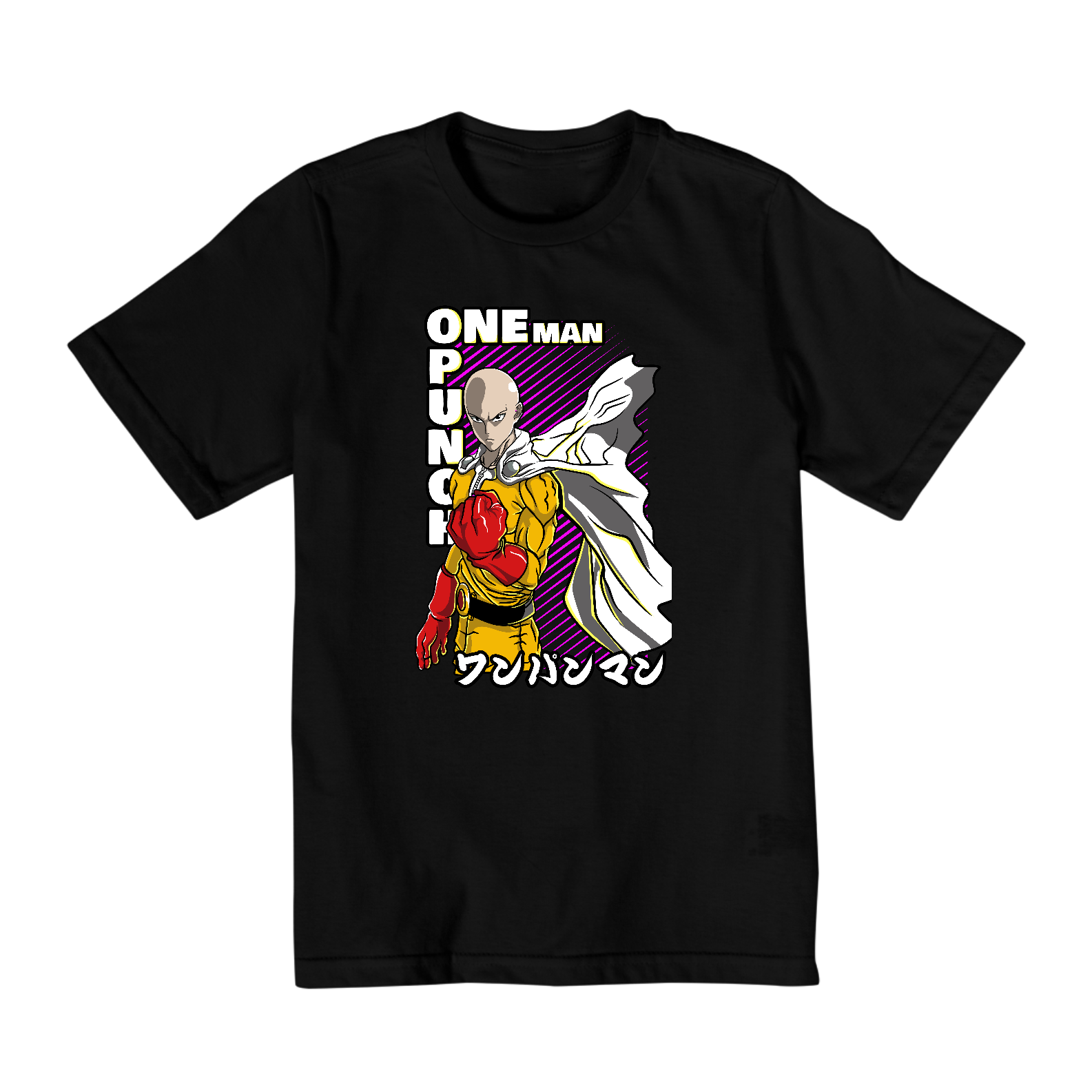 Nome do produto: Camiseta Infantil (10 a 14 anos) - One Punch-Man