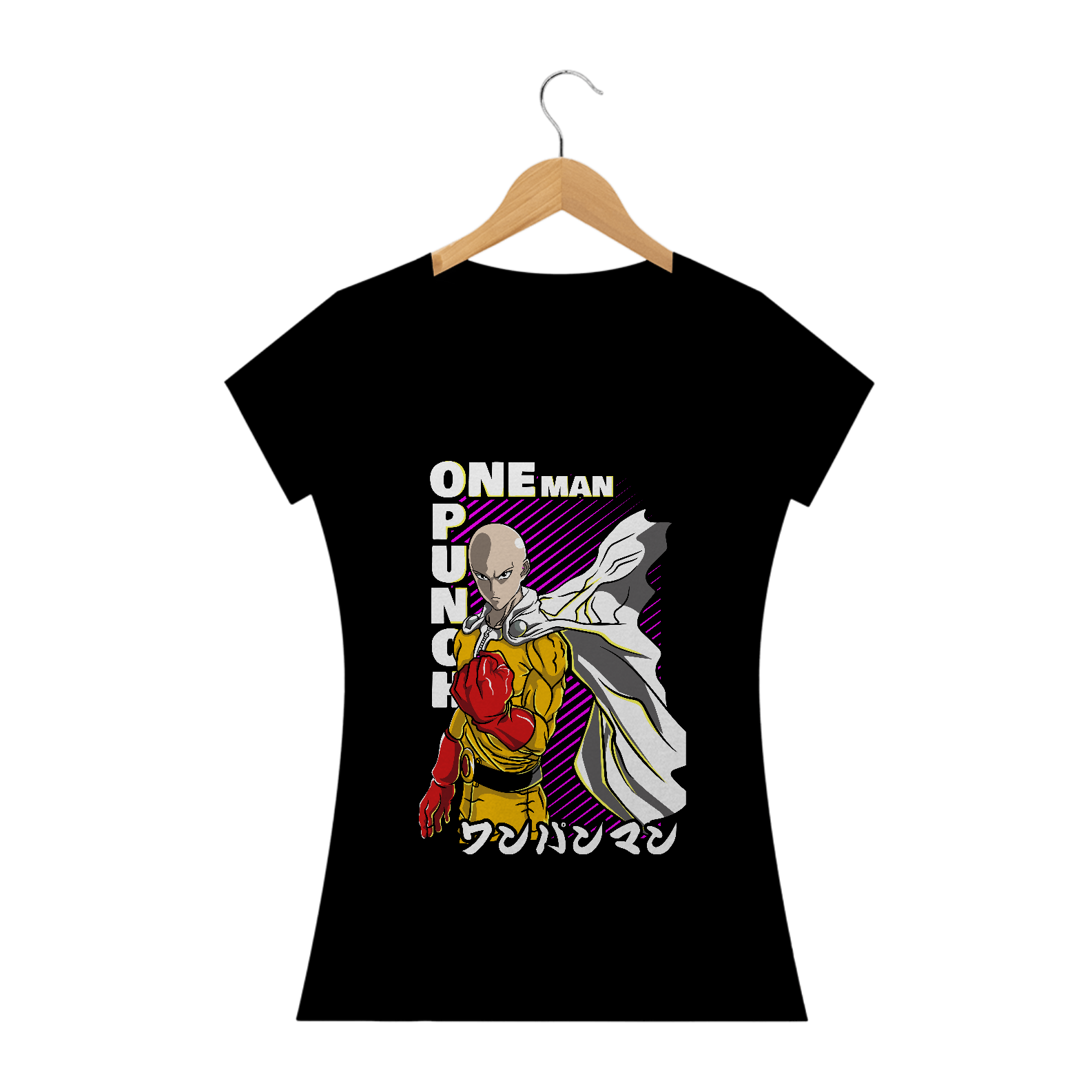 Nome do produto: Camiseta Feminina - One Punch-Man
