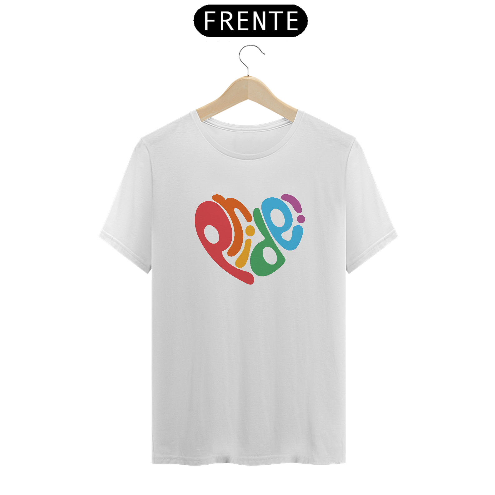 Nome do produto: Camiseta Pride Coração