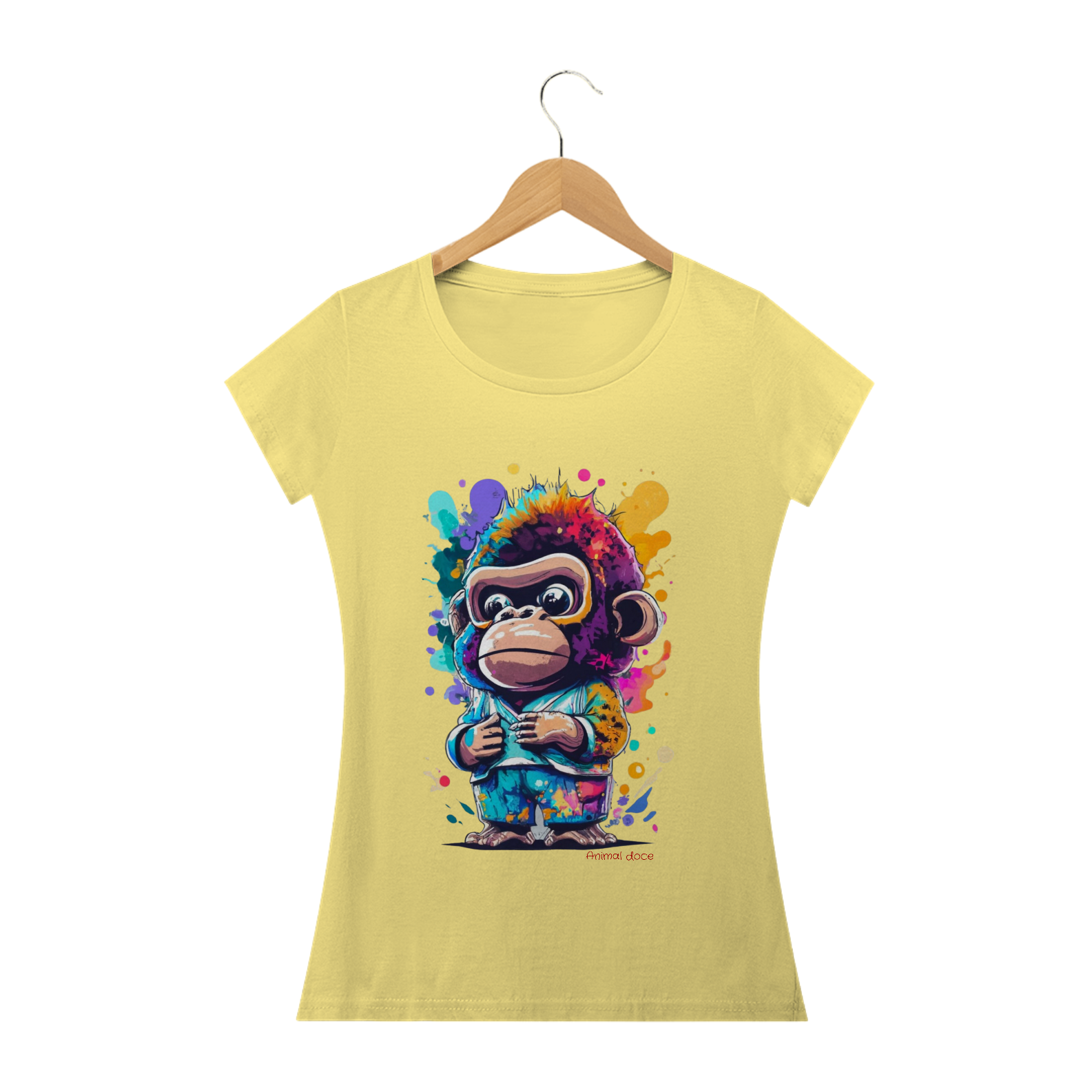 Nome do produto: CAMISETA BABY LONG ESTONADA, KING MONKEY