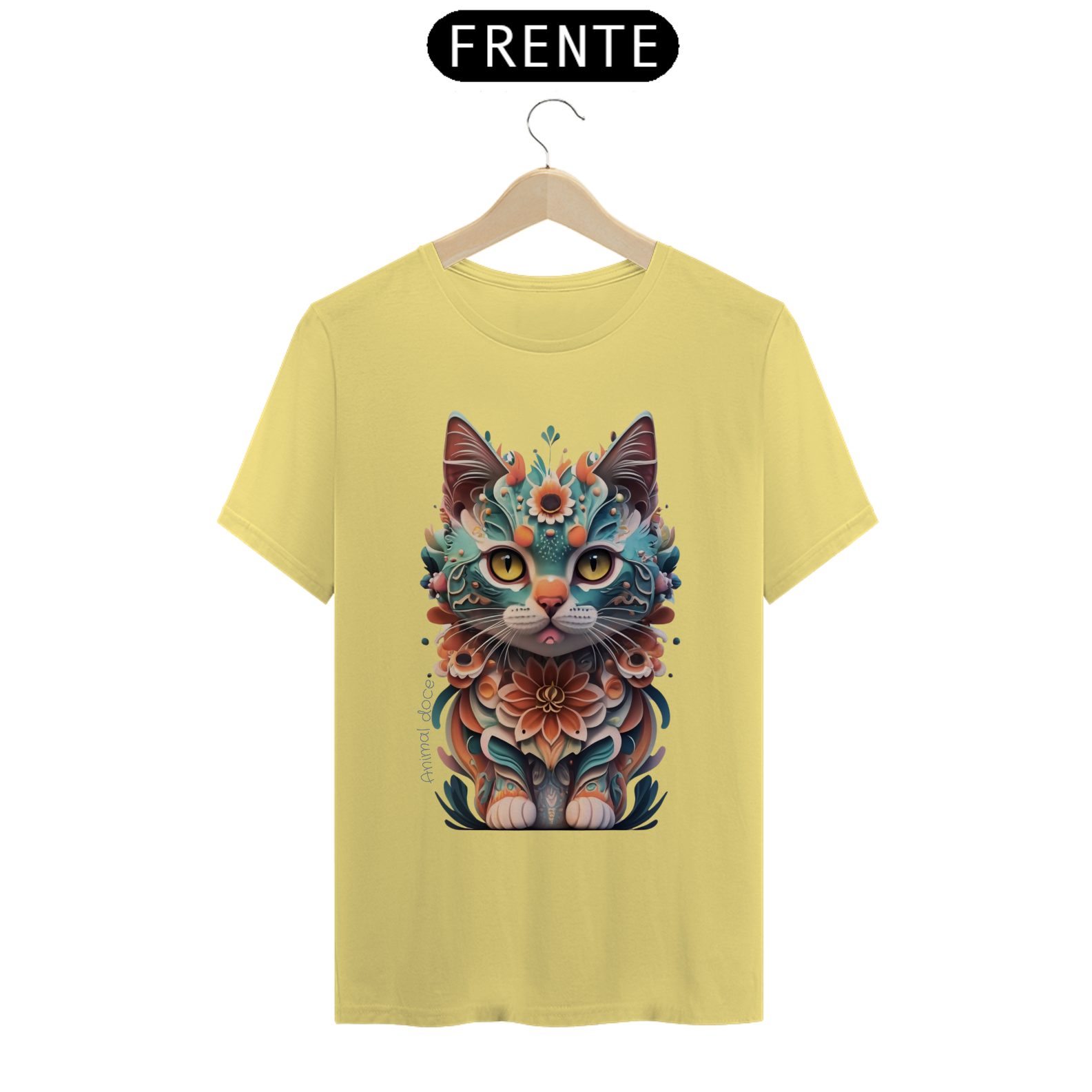 Nome do produto: CAMISETA T-SHIRT ESTONADA, PRINCESS CAT 