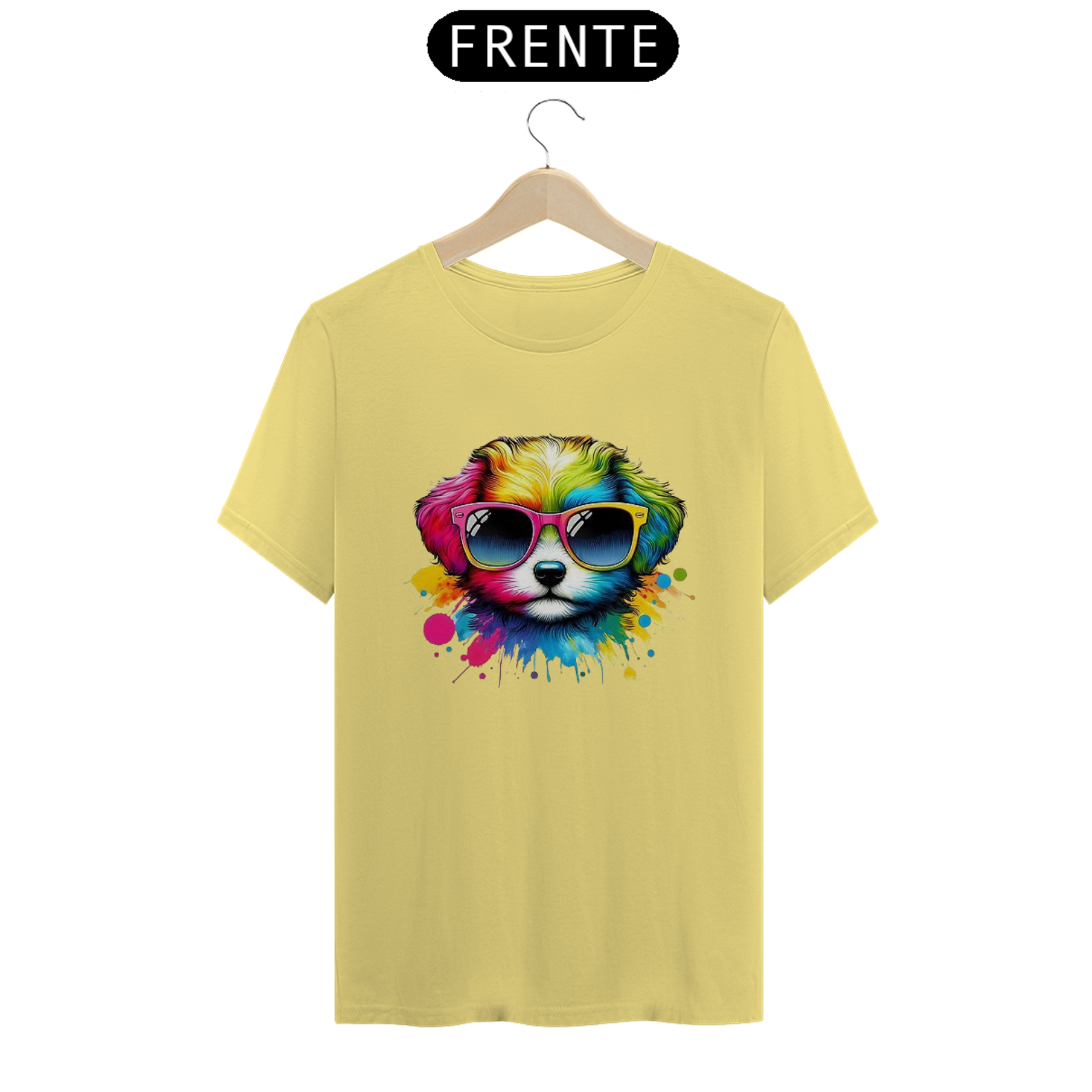 Nome do produto: CAMISETA T-SHIRT ESTONADA DOG, SHIH-TZU