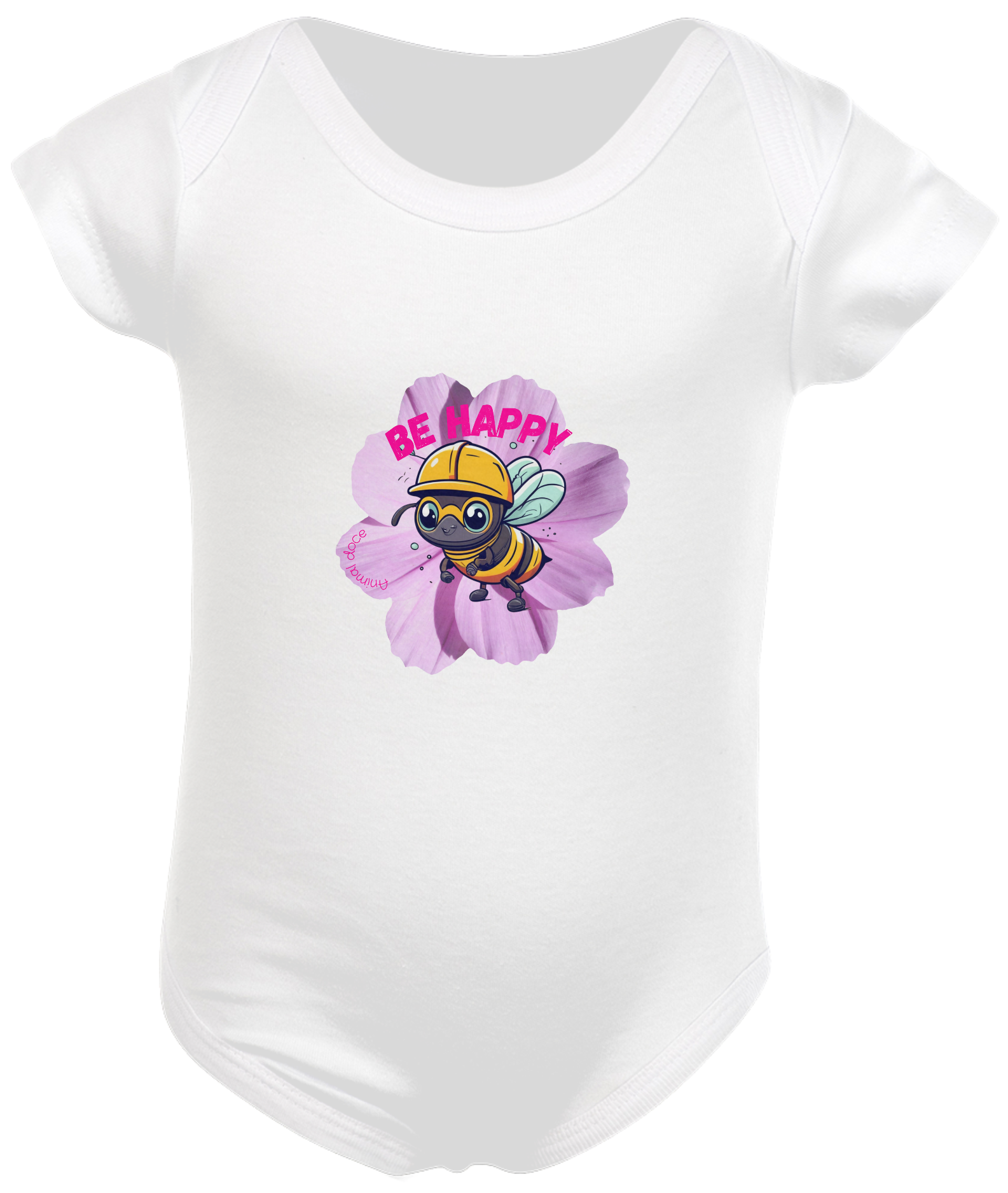 Nome do produto: BODY INFANTIL, ABELHA BE HAPPY-P M G GG