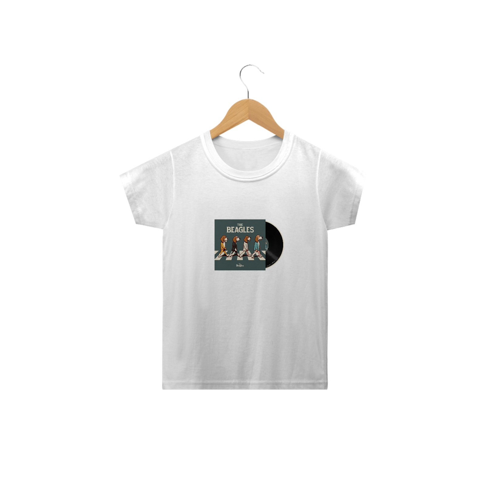 Nome do produto: CAMISETA CLASSIC INFANTIL, DOG THE BEAGLES CAPA DISCO 02-2 A 14 ANOS