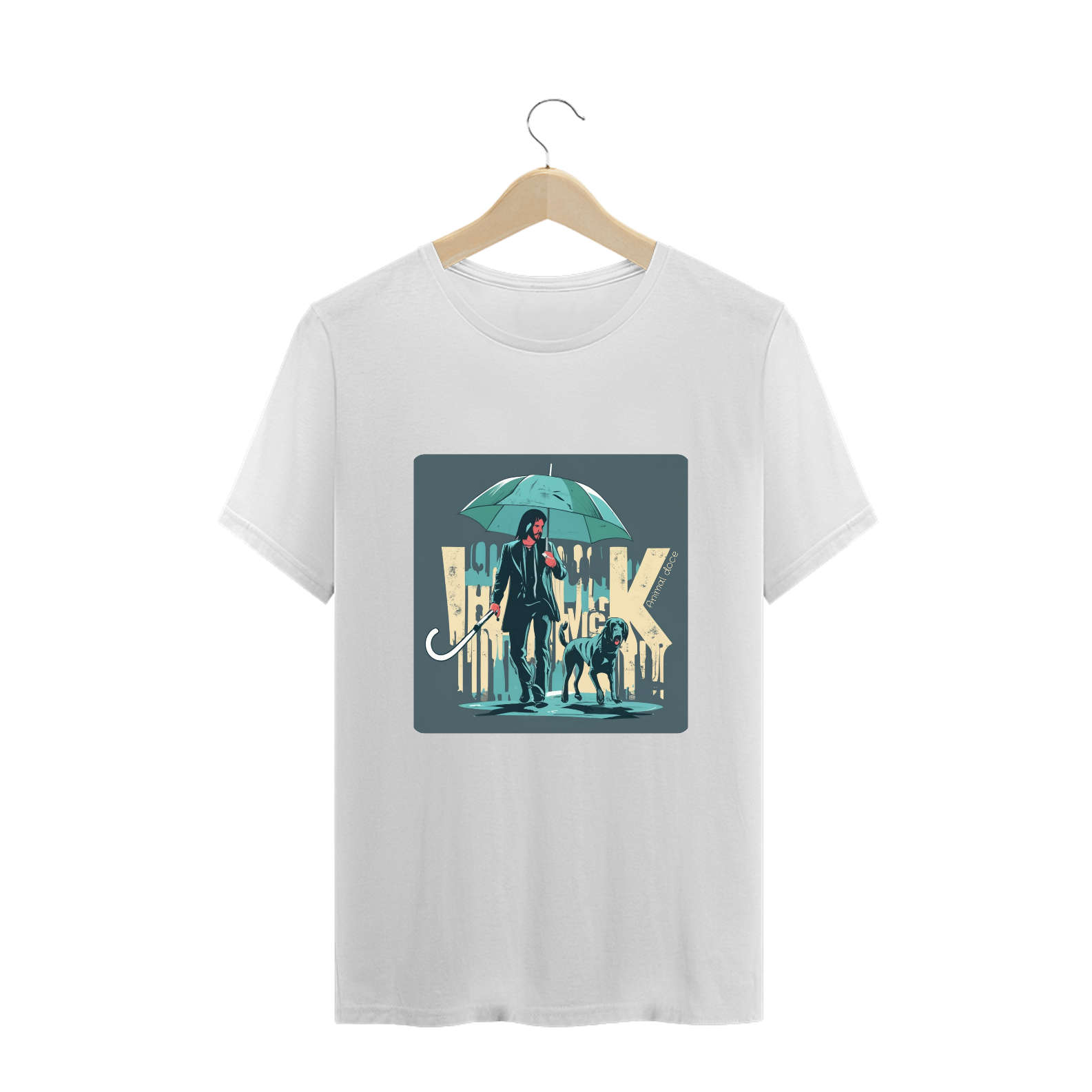 Nome do produto: CAMISETA T-SHIRT  PLUS SIZE, LINHA FILME JOHN WICK DOG