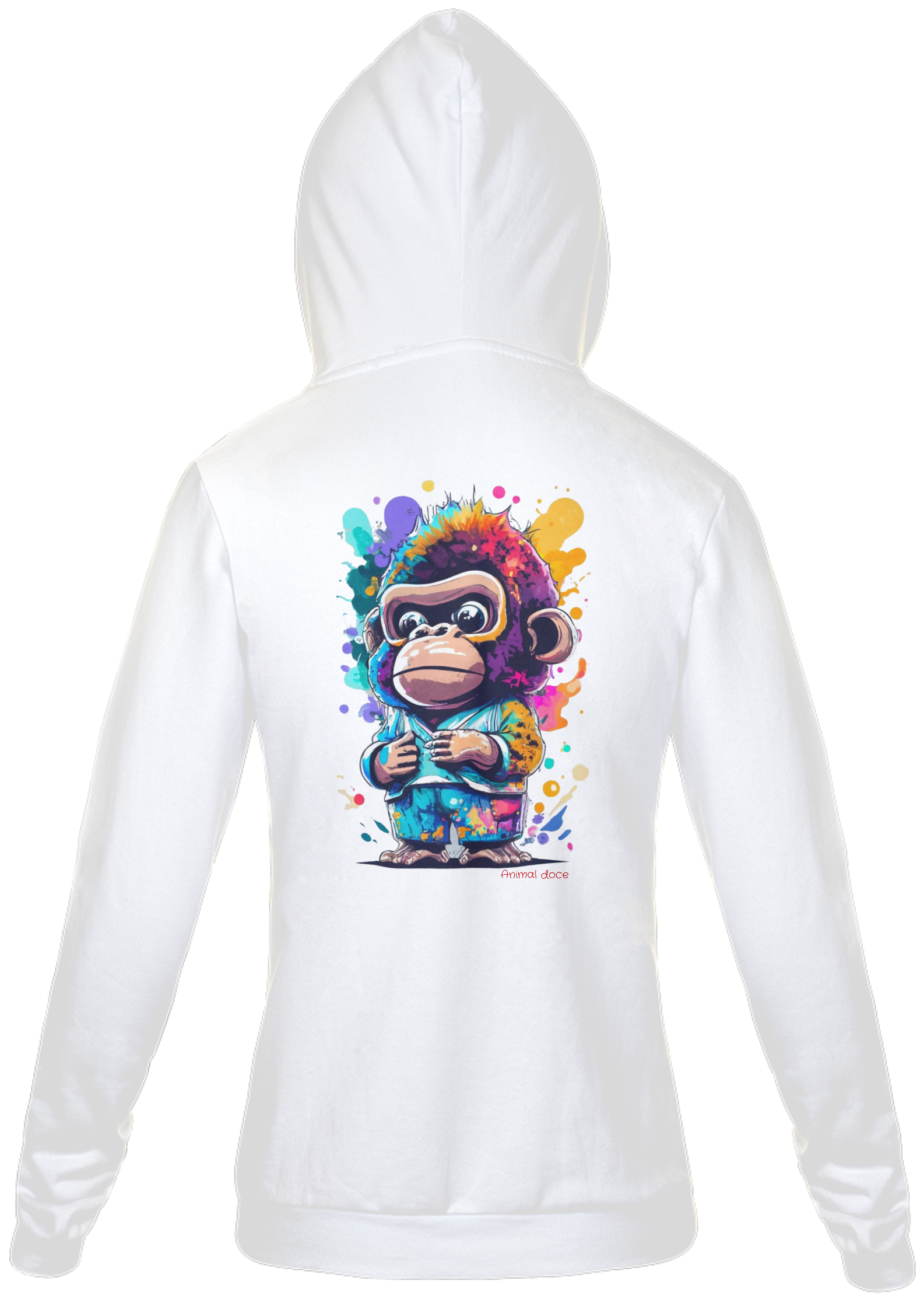 Nome do produto: MOLETOM COM ZIPER UNISSEX, BOLSO CANGURU-P M G GG-KING MONKEY, INTERIOR FLANELADO, PUNHO E BARRA EM RETILÍNEA