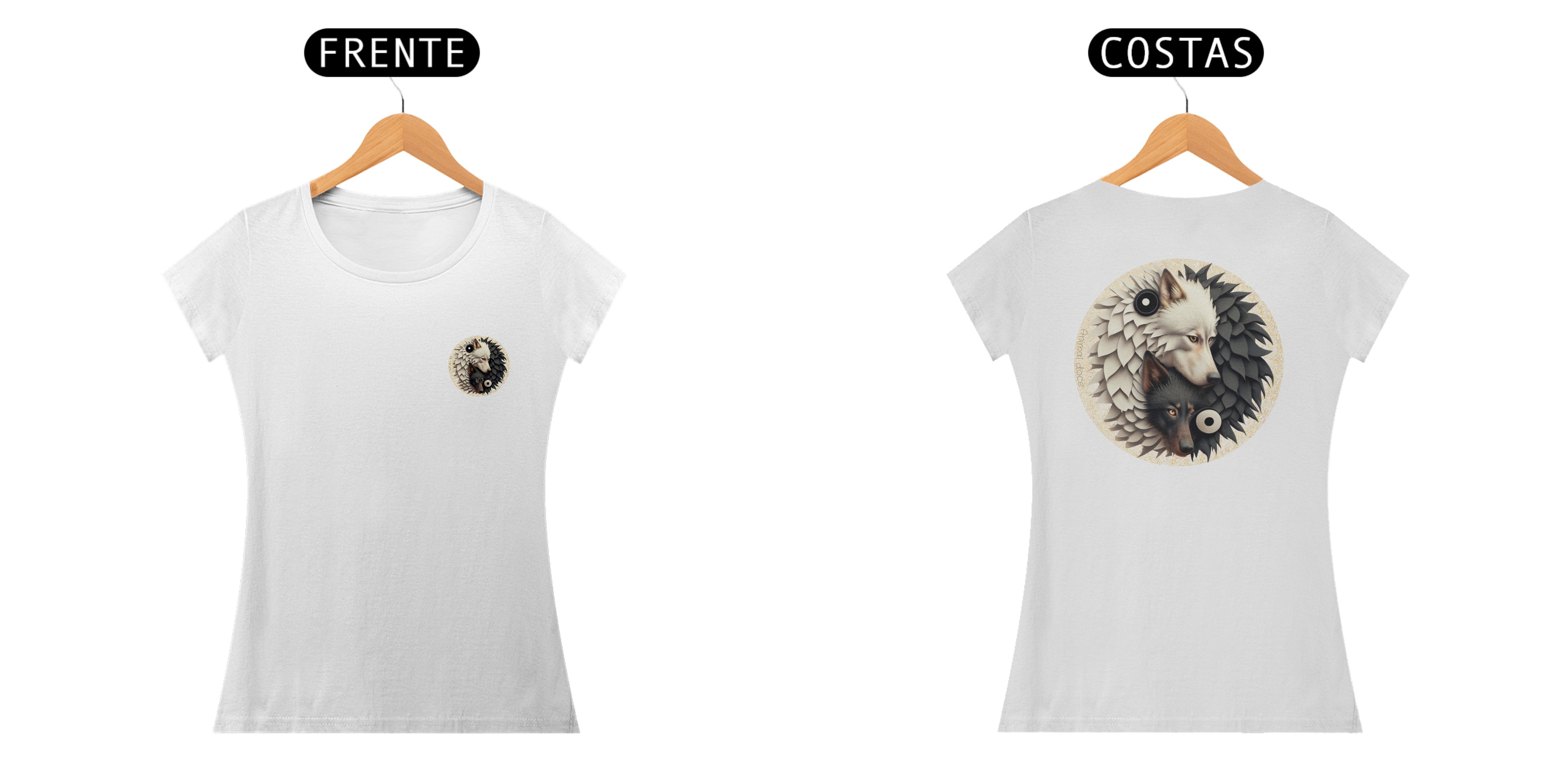 Nome do produto: CAMISETA T-SHIRT PRIME F/V, WOLF YIN YANG