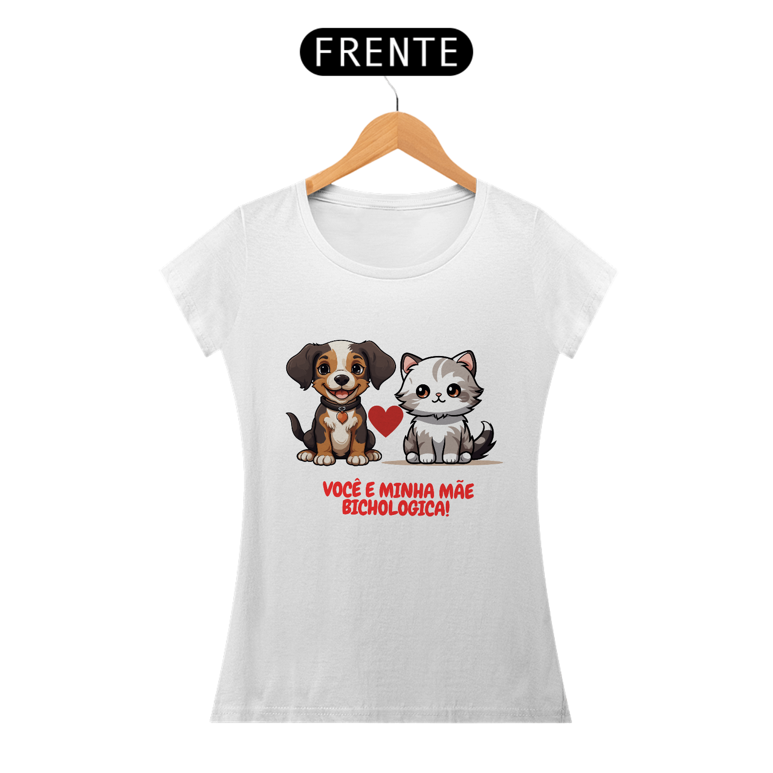 Nome do produto: CAMISETA BABY LONG, CAT DOG MÃE BICHOLOGICA