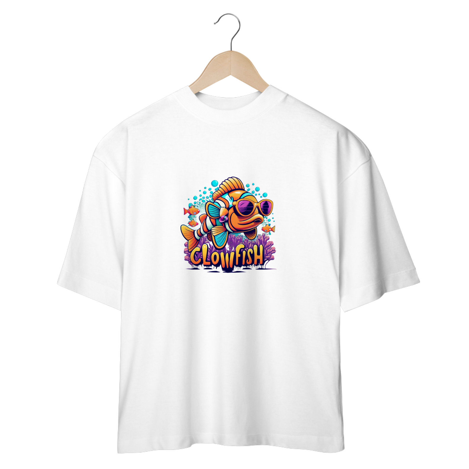 Nome do produto: CAMISETA OVERSIZED, CLOWFISH