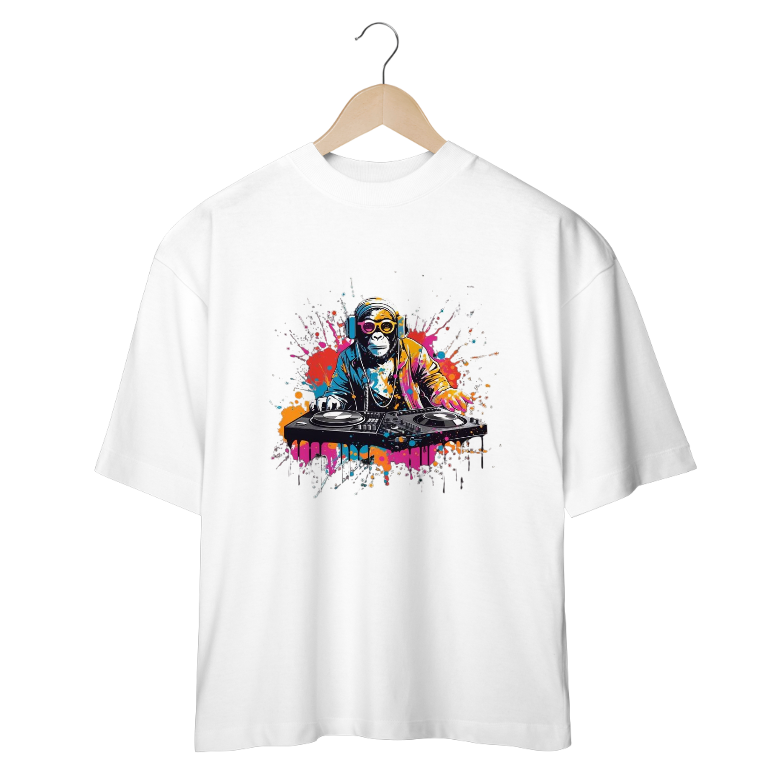 Nome do produto: CAMISETA OVERSIZED, DJ MONKEY
