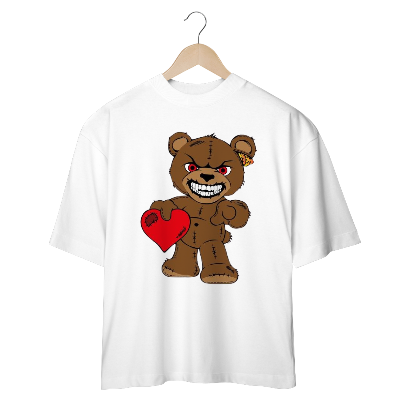 Nome do produto: CAMISETA OVERSIZED, URSINHO HARD