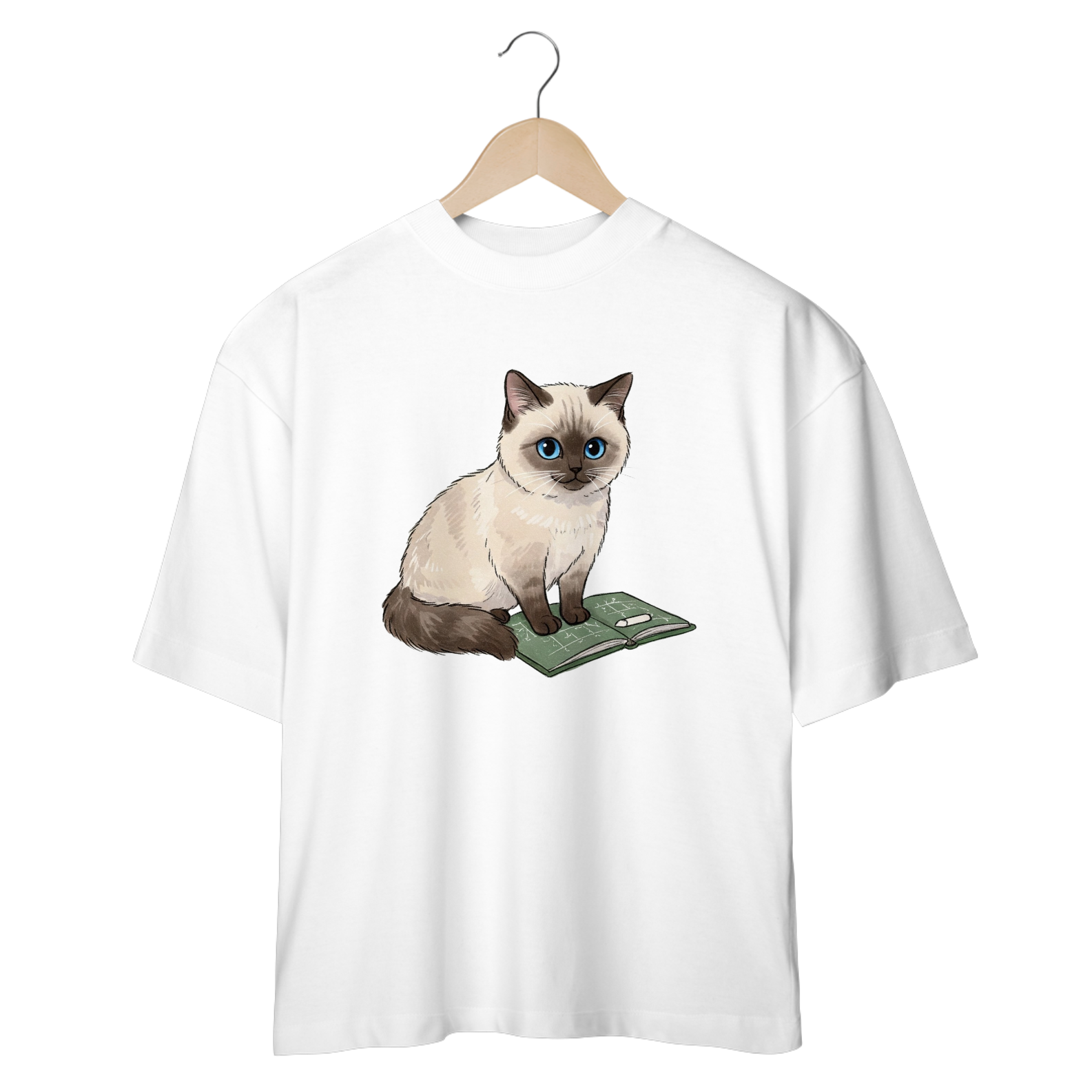Nome do produto: CAMISETA OVERSIZED, STUDIOUS CAT