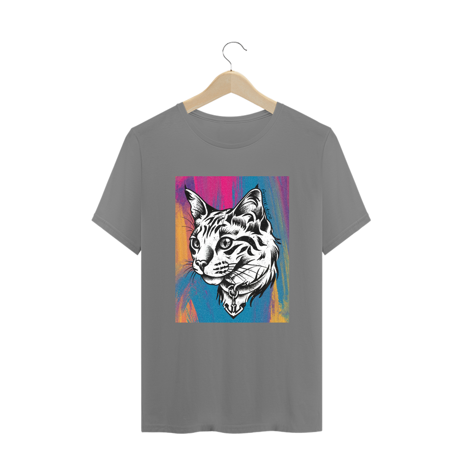 Nome do produto: CAMISETA T-SHIRT PLUS SIZE, ANCHOR CAT