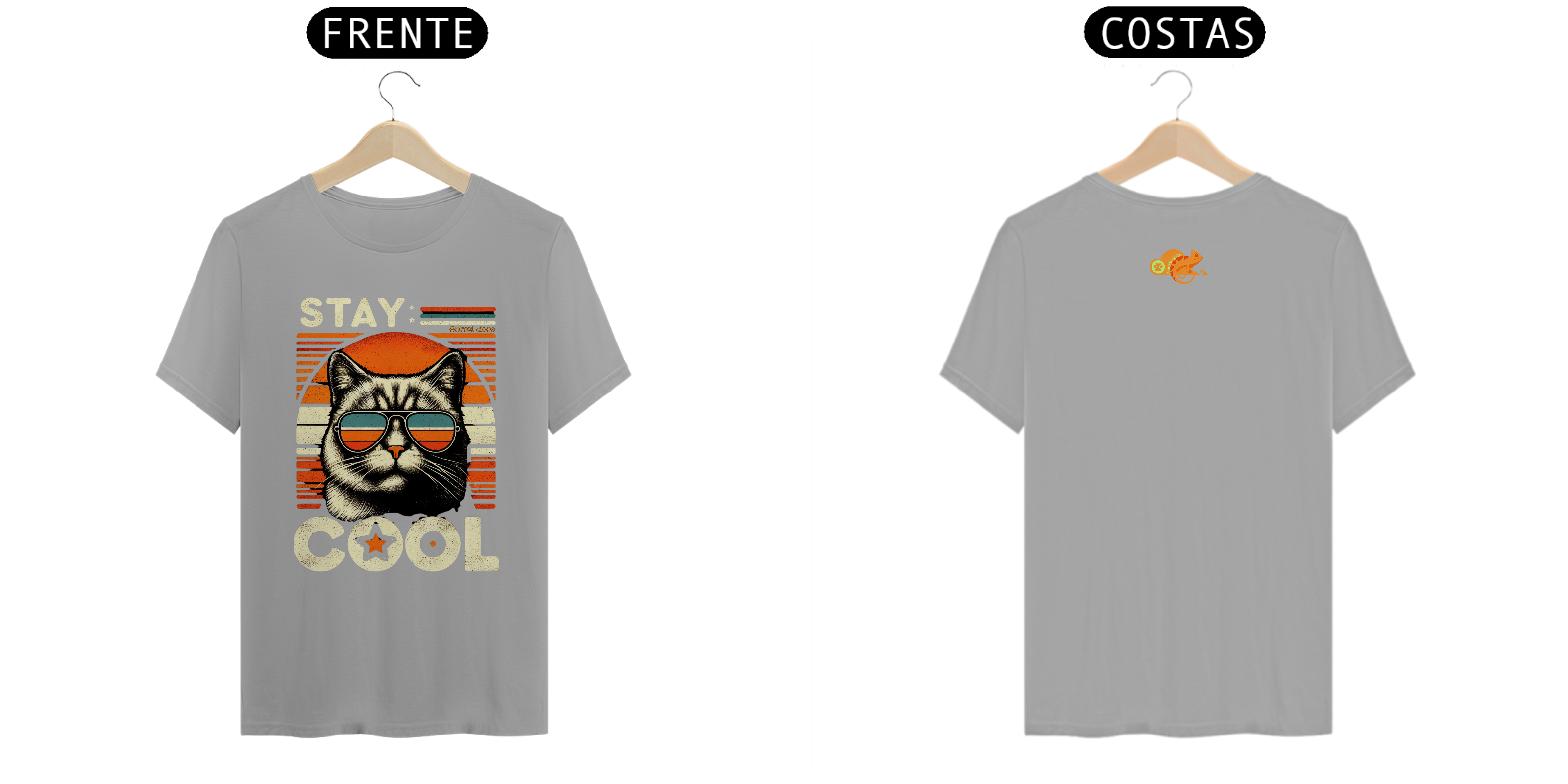 Nome do produto: CAMISETA T-SHIRT QUALITY F/V CAT, STAY COOL