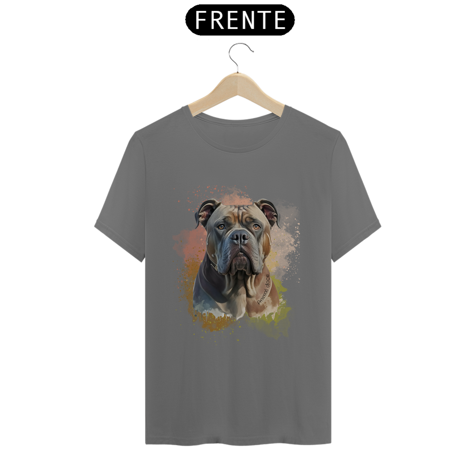 Nome do produto: CAMISETA T-SHIRT ESTONADA, DOG CANE CORSO