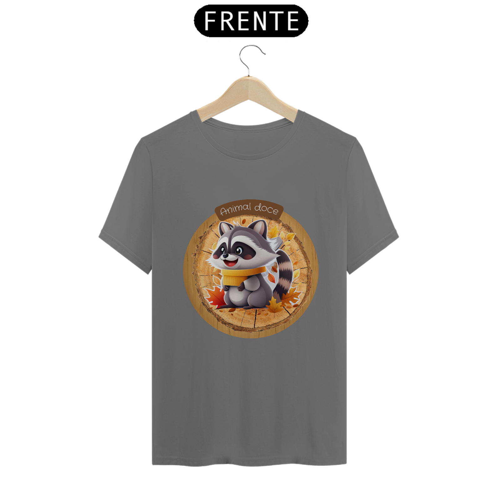 Nome do produto: CAMISETA T-SHIRT ESTONADA, RACOON