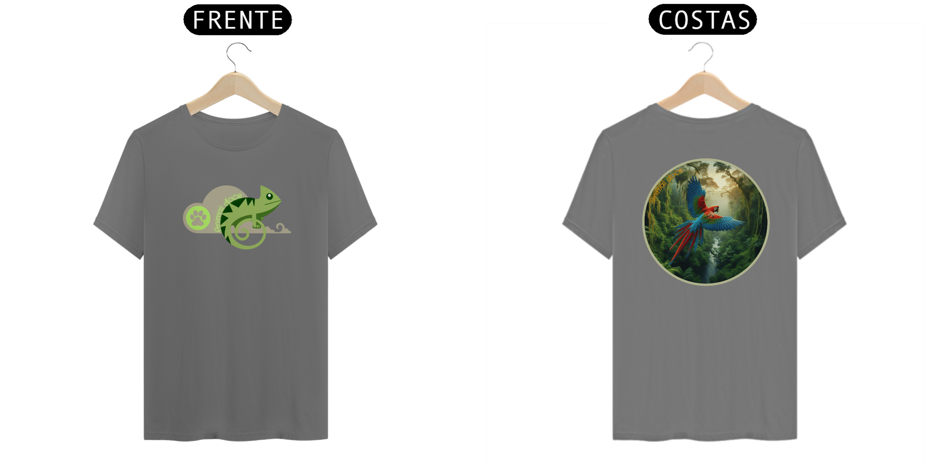 Nome do produto: CAMISETA T-SHIRT ESTONADA F/V, ARARA