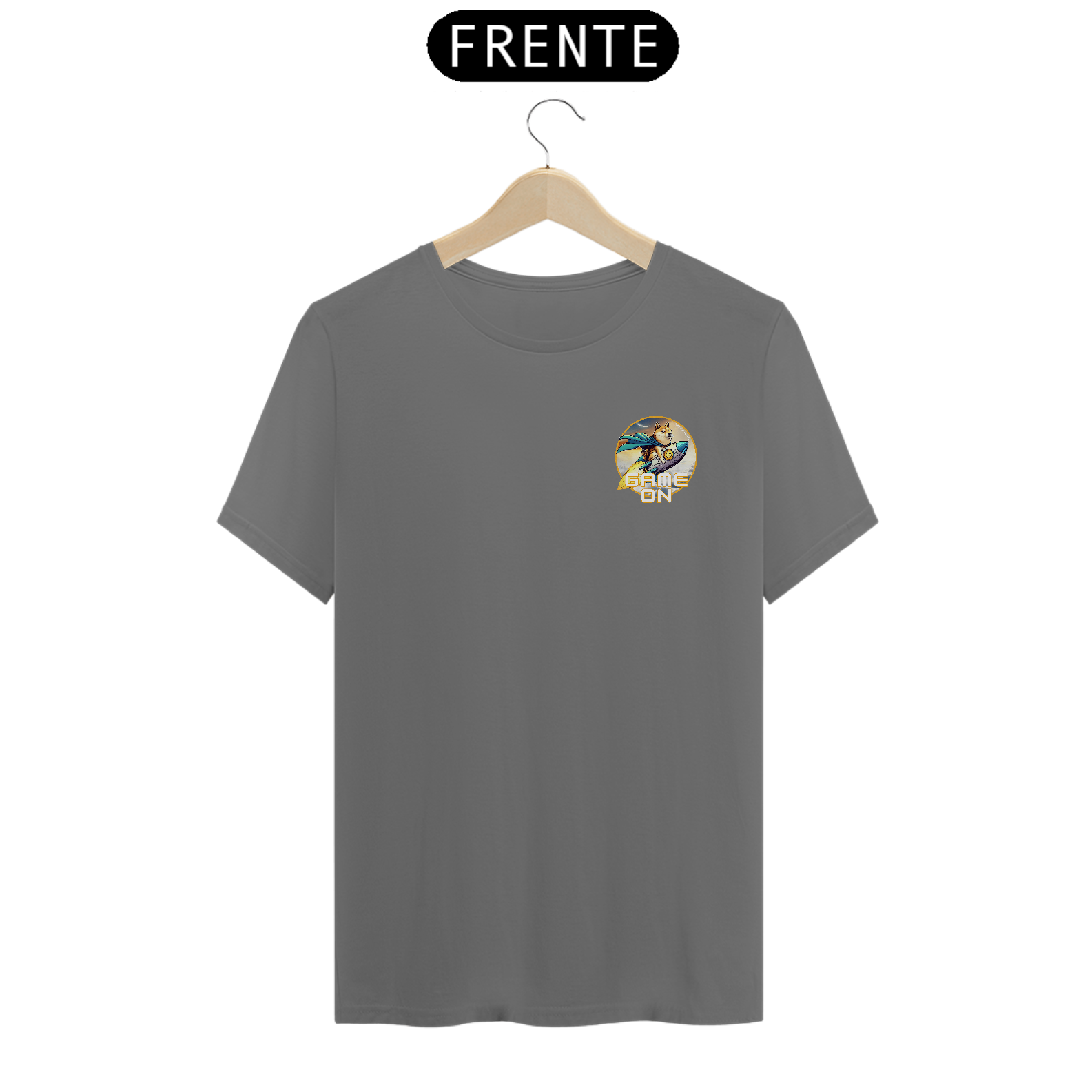 Nome do produto: CAMISETA T-SHIRT ESTONADA MINIMALISTA, GAME ON