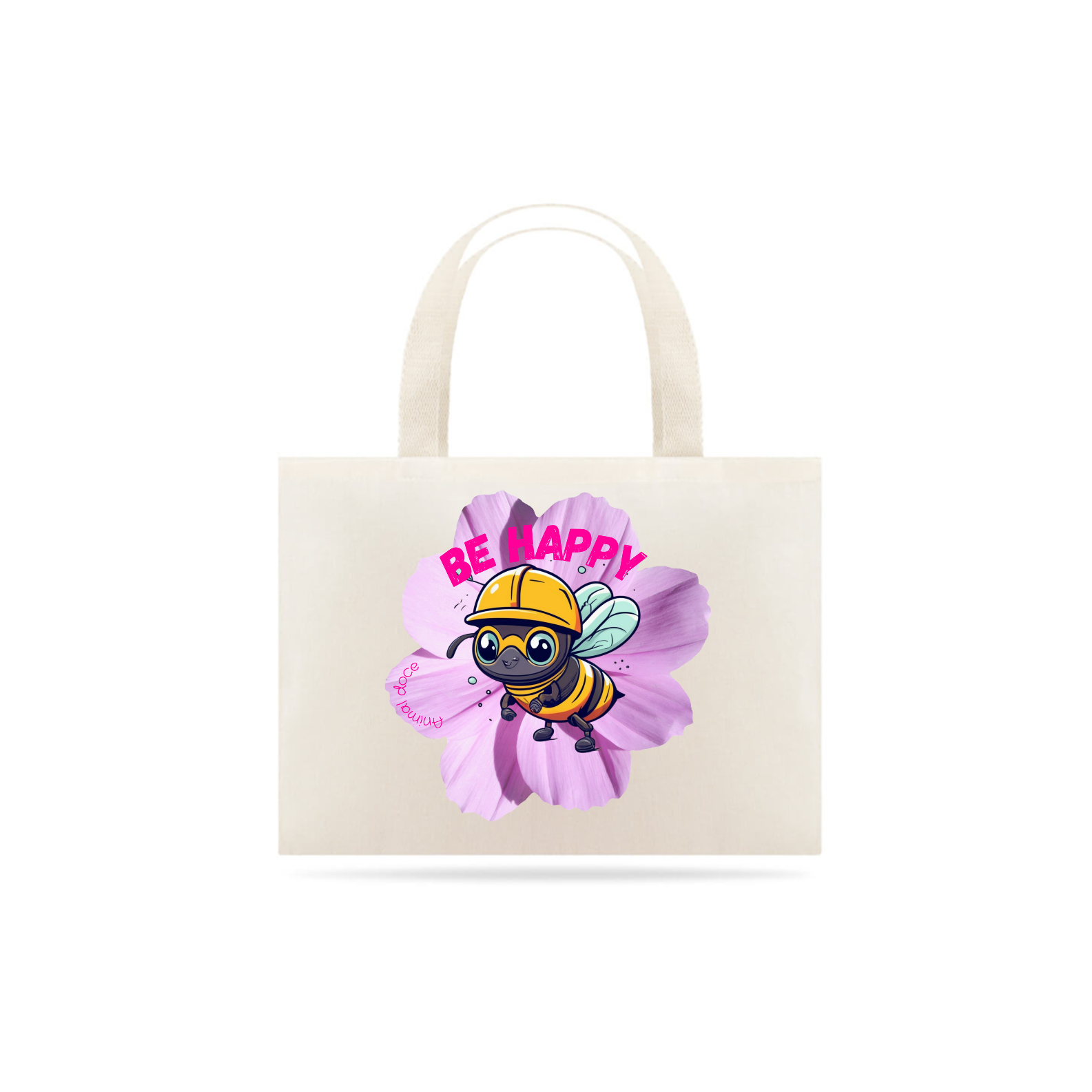 Nome do produto: ECO BAG GRANDE CRU, 100% ALGODAO, MEDIDA 40X35CM, BE HAPPY