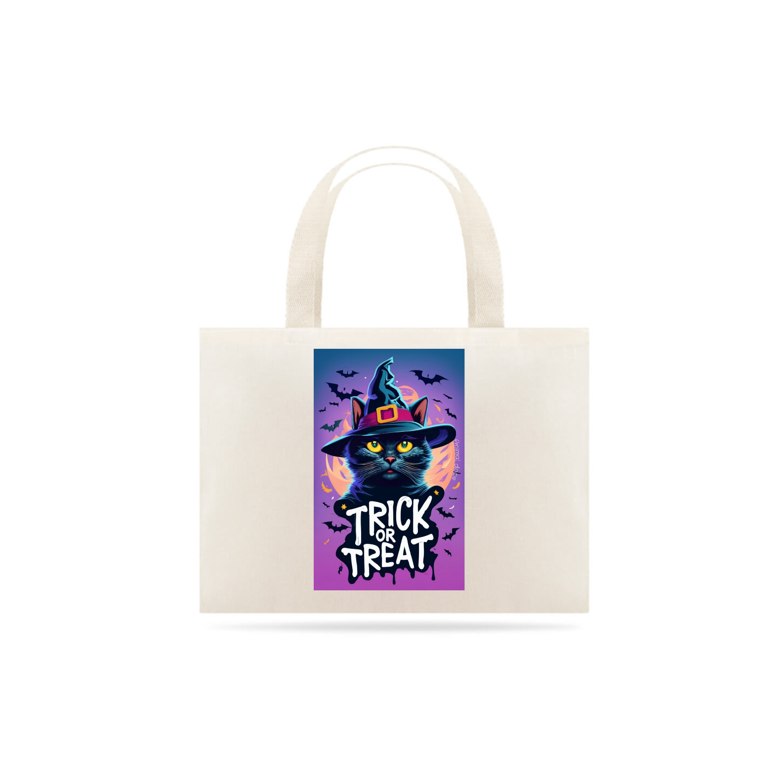 Nome do produto: ECOBAG GRANDE CRU, 100% ALGODAO,TRICK OR TREAT