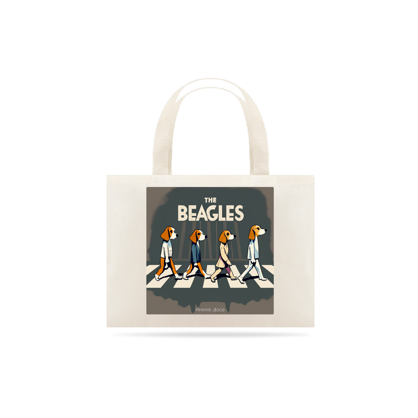 Nome do produto: ECOBAG GRANDE CRU, THE BEAGLES CAPA, 100% ALGODAO