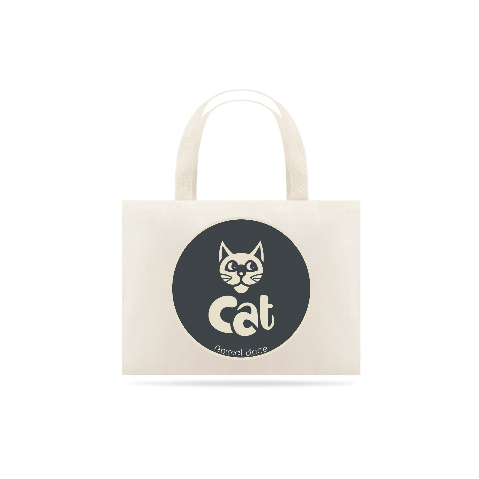 Nome do produto: ECOBAG GRANDE CRU, CAT LETRAS, 100%ALGODAO.