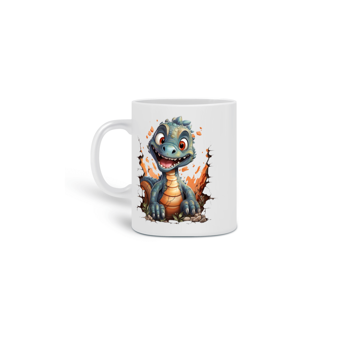 Nome do produto:  CANECA PERSONALIZADA CRIATIVA EM CERÂMICA, 325ML C/02LADOS, BABY DRAGON