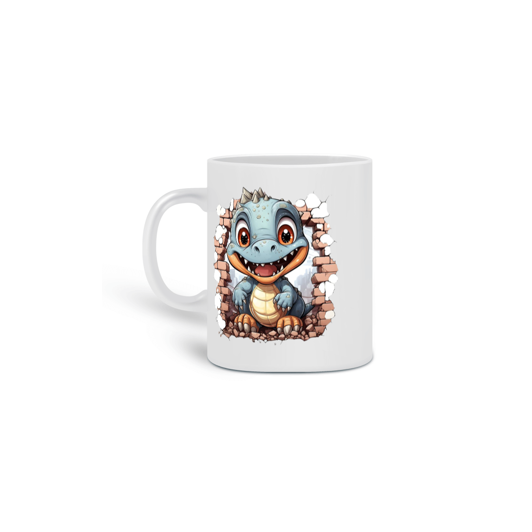 Nome do produto:  CANECA PERSONALIZADA CRIATIVA EM CERÂMICA, 325ML C/02LADOS, BABY DRAGON