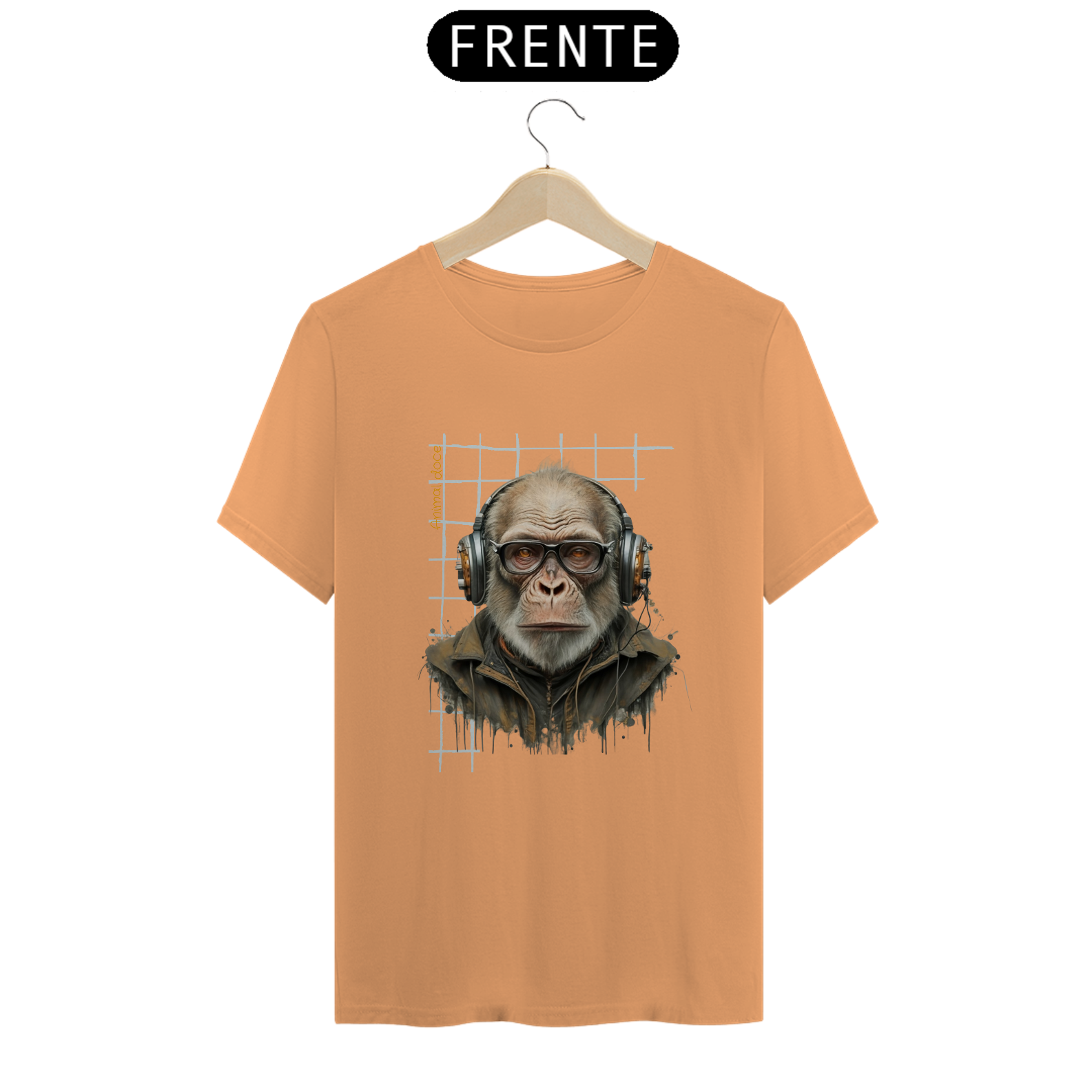 Nome do produto: CAMISETA T-SHIRT ESTONADA, KING MONKEY