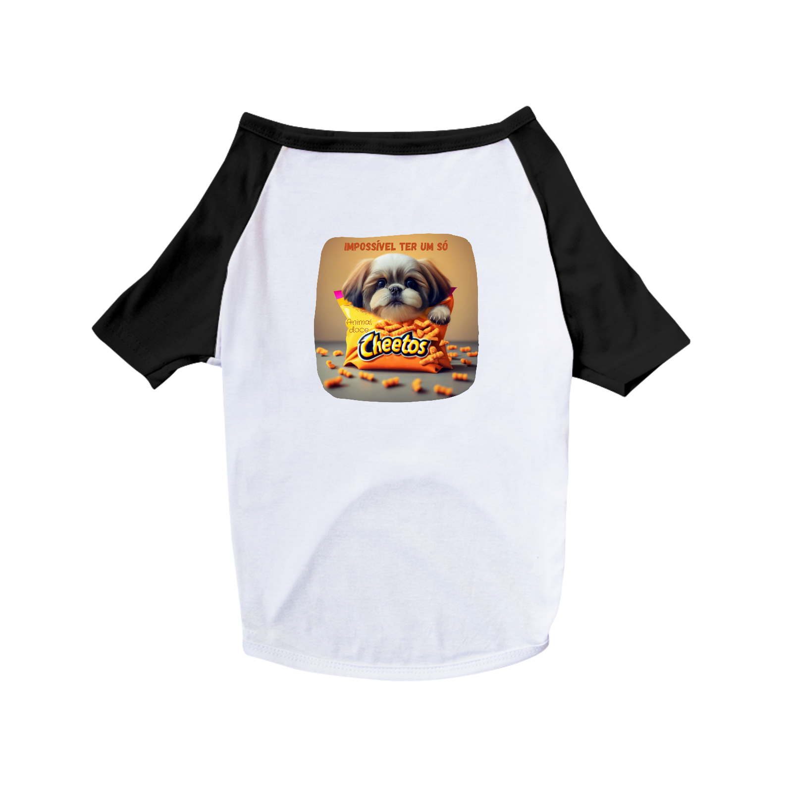 Nome do produto: CAMISA PET DOG, CHEETOS IMPOSSIVEL TER SO UM 