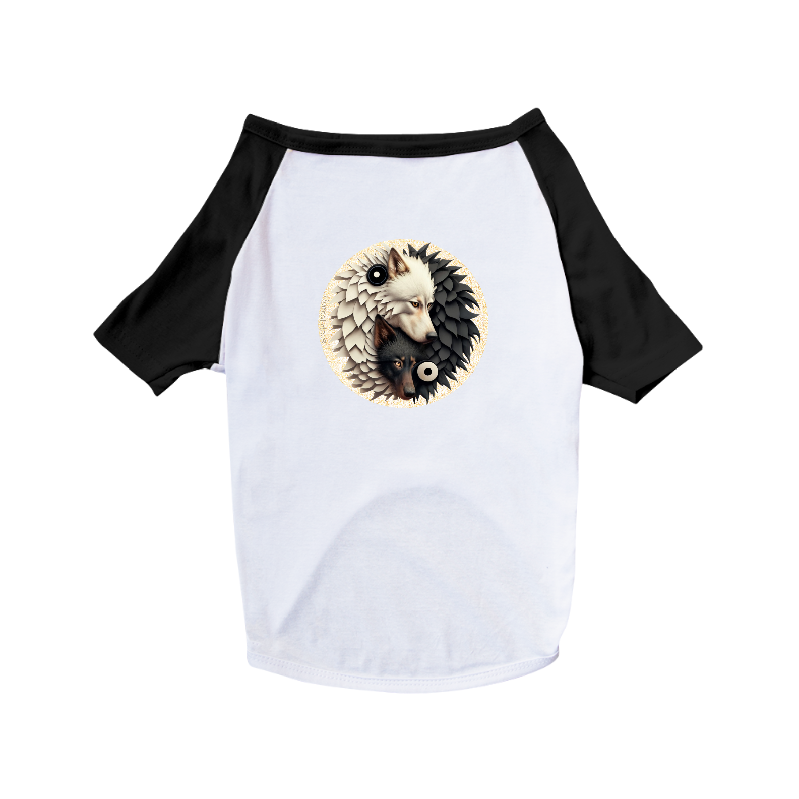 Nome do produto: CAMISA PET DOG, YIN YANG WOLF