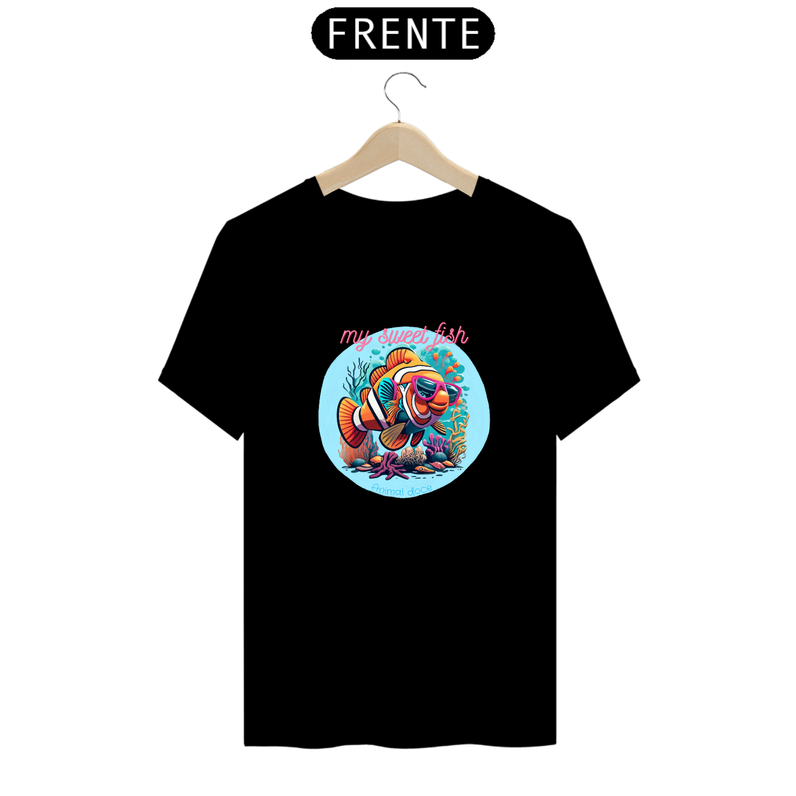 Nome do produto: CAMISETA T-SHIRT PRIME, MY SWEET FISH