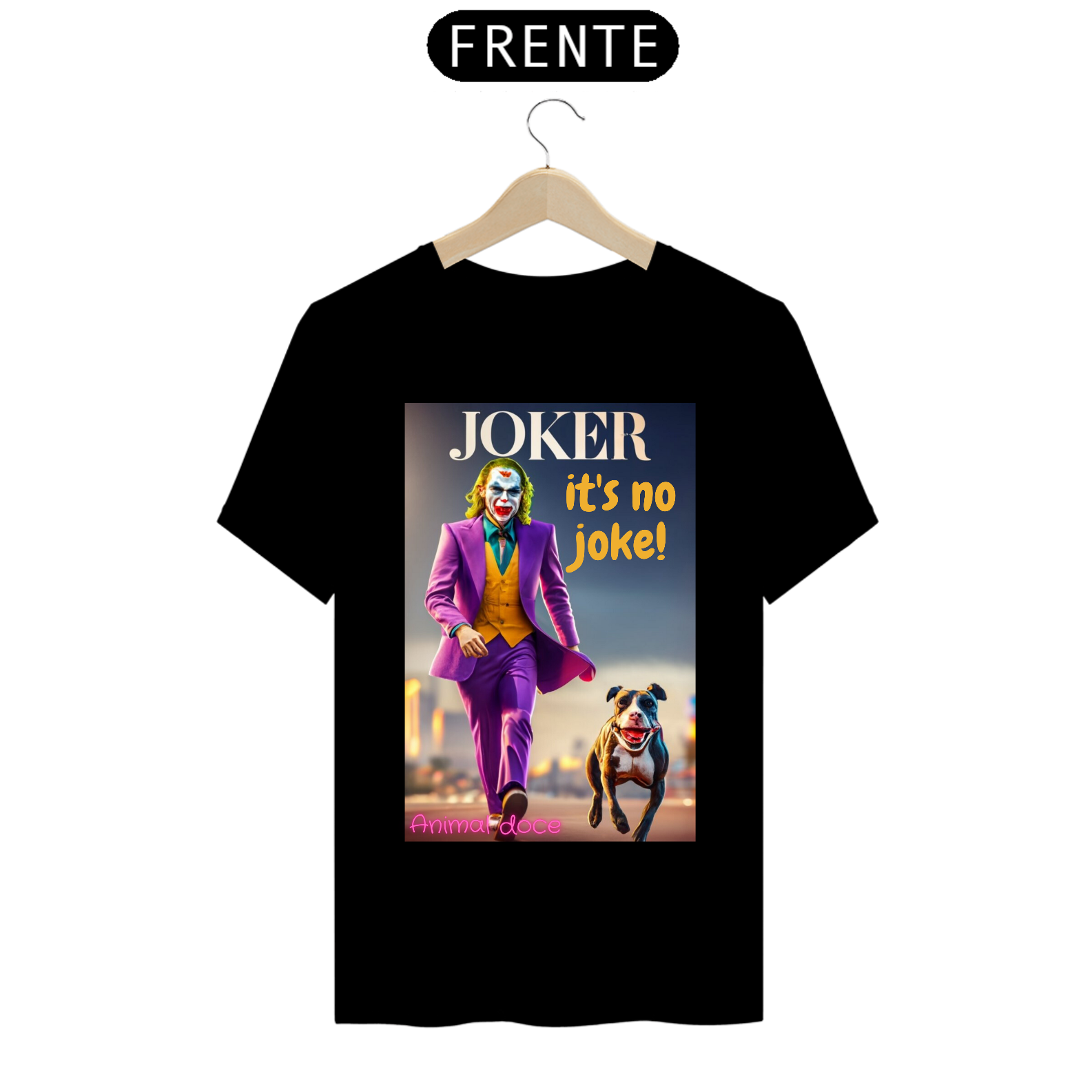 Nome do produto: CAMISETA T-SHIRT PRIME, DOG JOKER