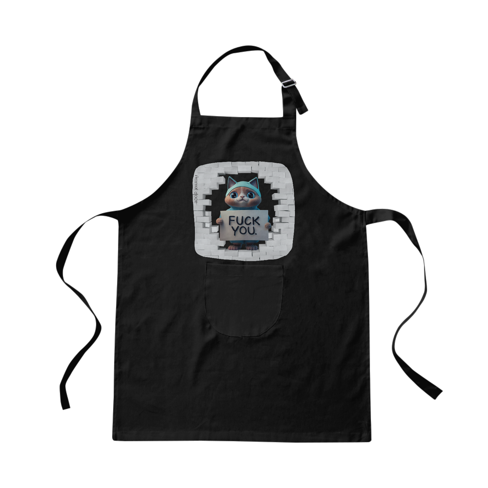 Nome do produto: AVENTAL BRIM, FUCK YOU 