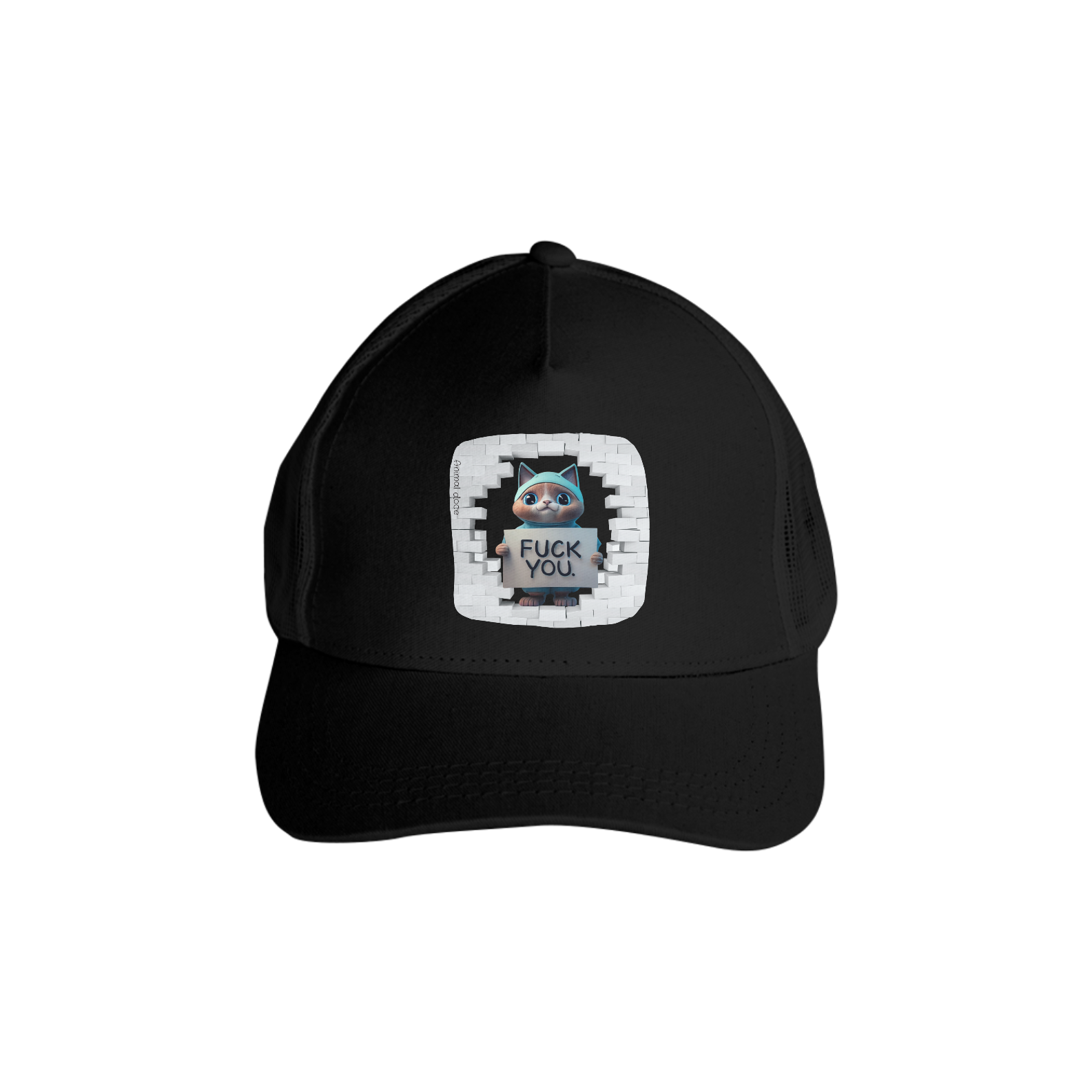 Nome do produto: BONE AMERICANO C/TELA, FUCK YOU