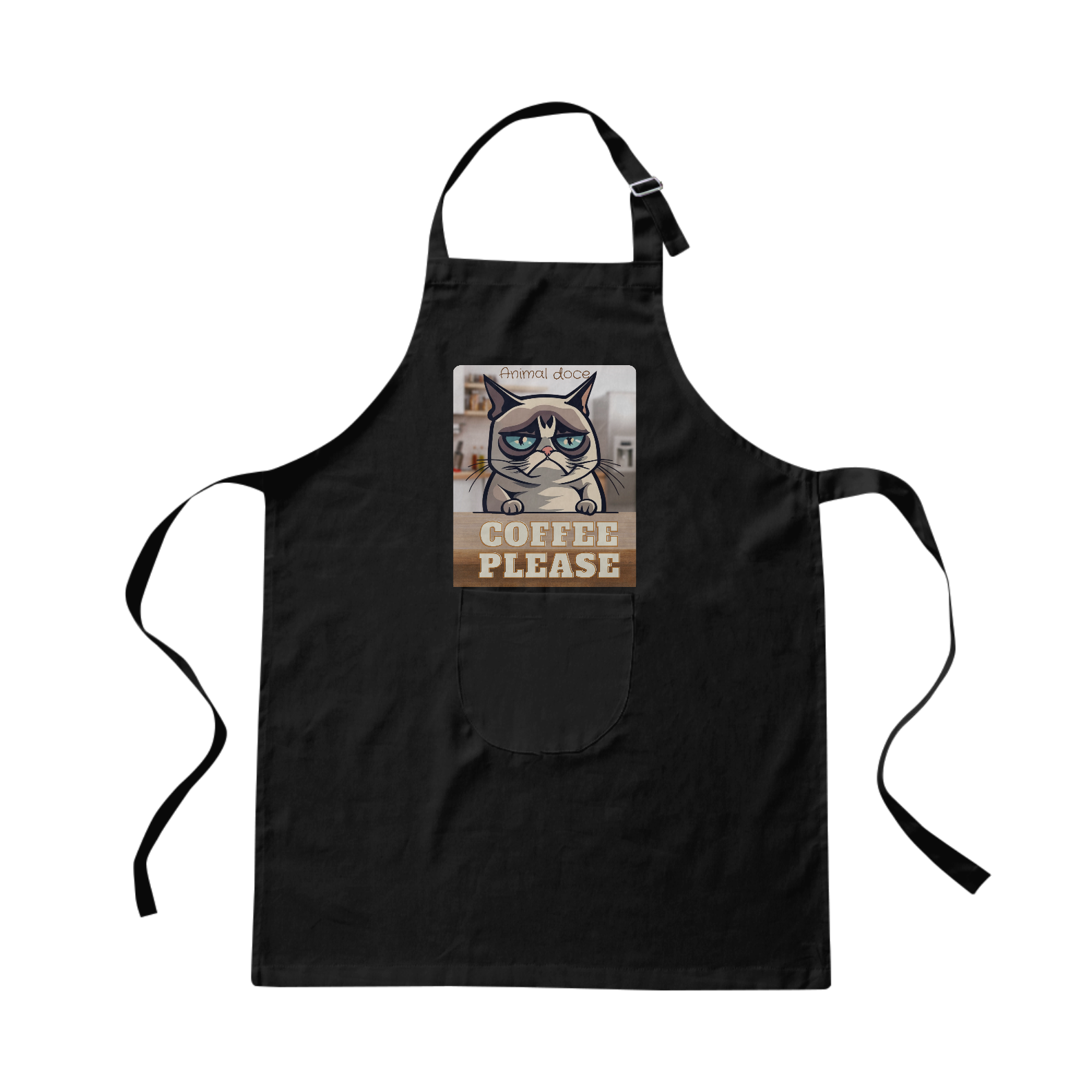 Nome do produto: AVENTAL BRIM, COFFEE PLEASE 