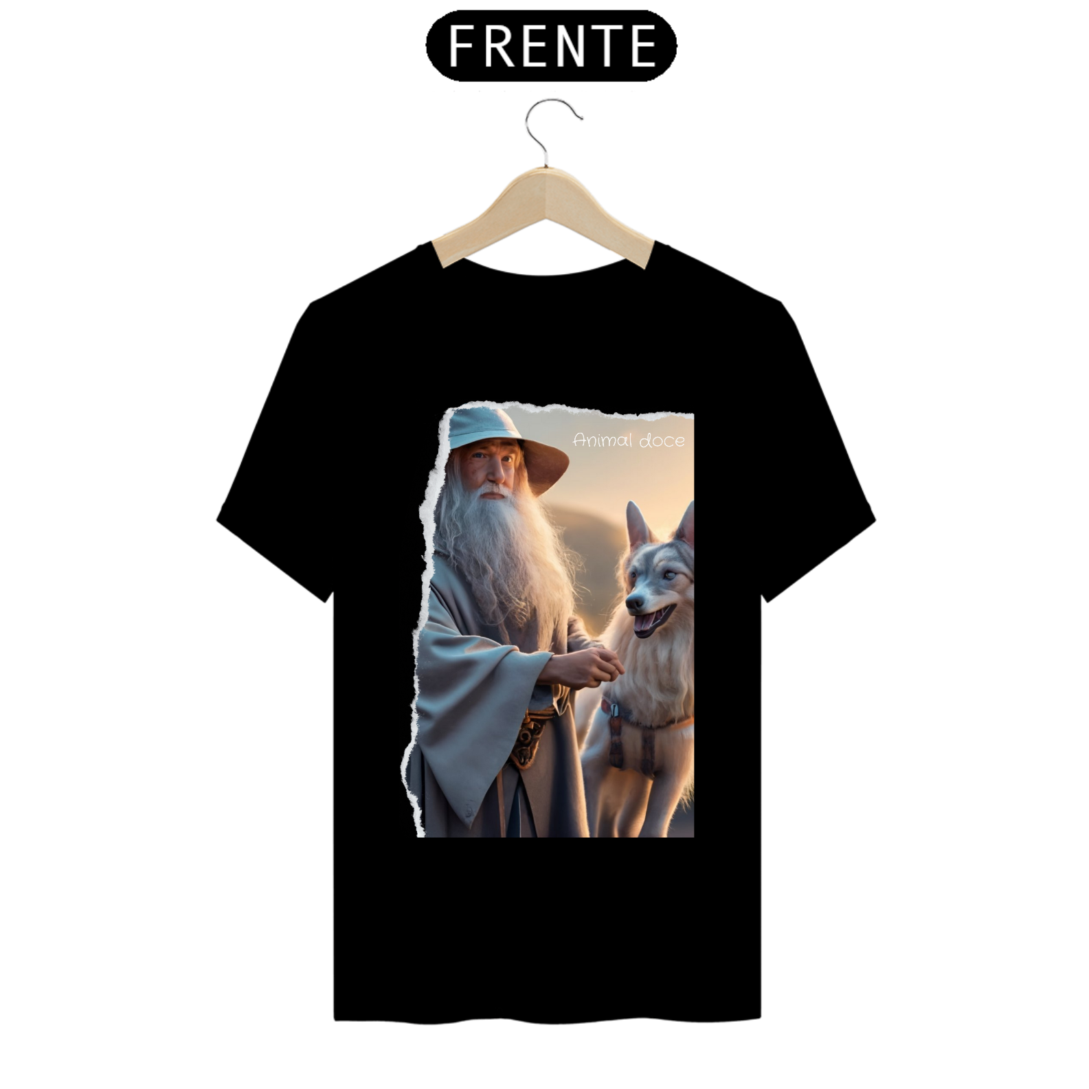 Nome do produto: CAMISETA T-SHIRT PRIME DOG, SENHOR DOS ANEIS 